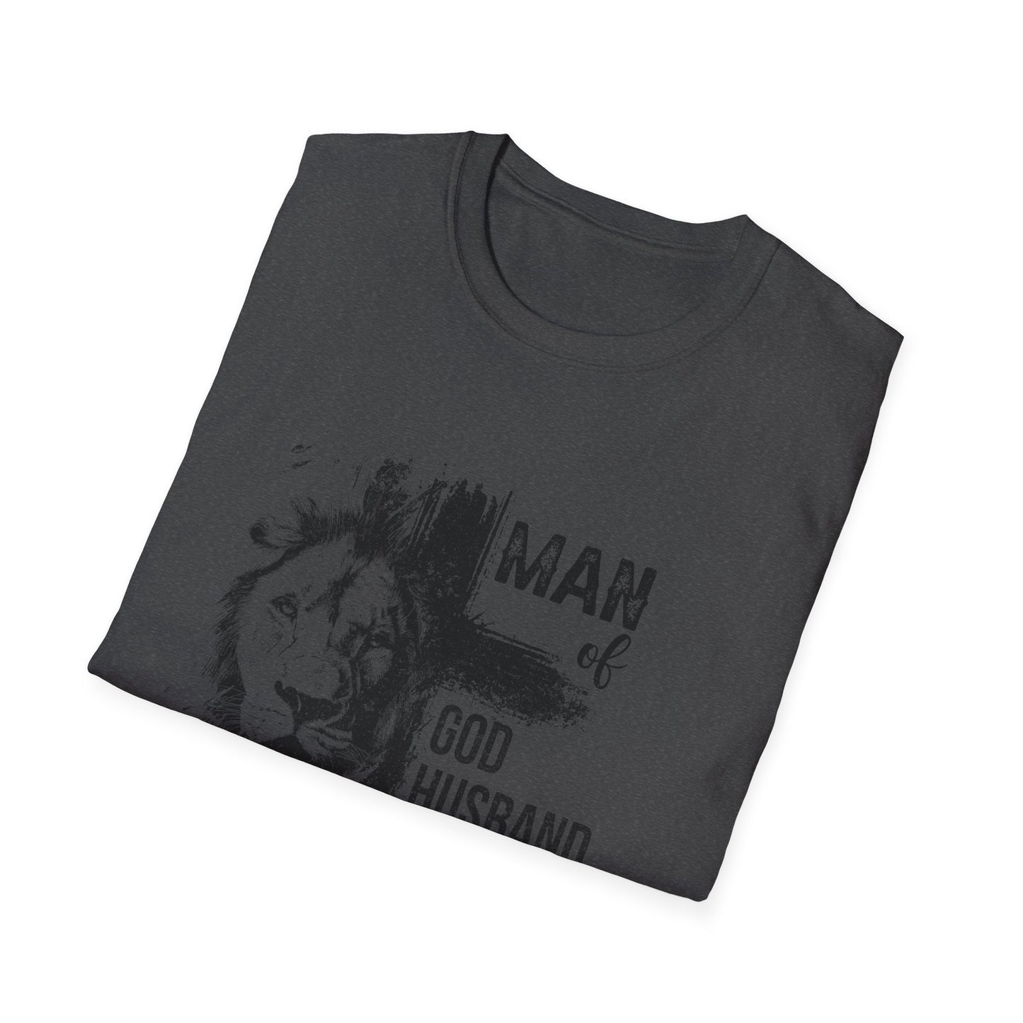 "Man of God: Husband, Dad, Protector, Hero" - T-Shirt