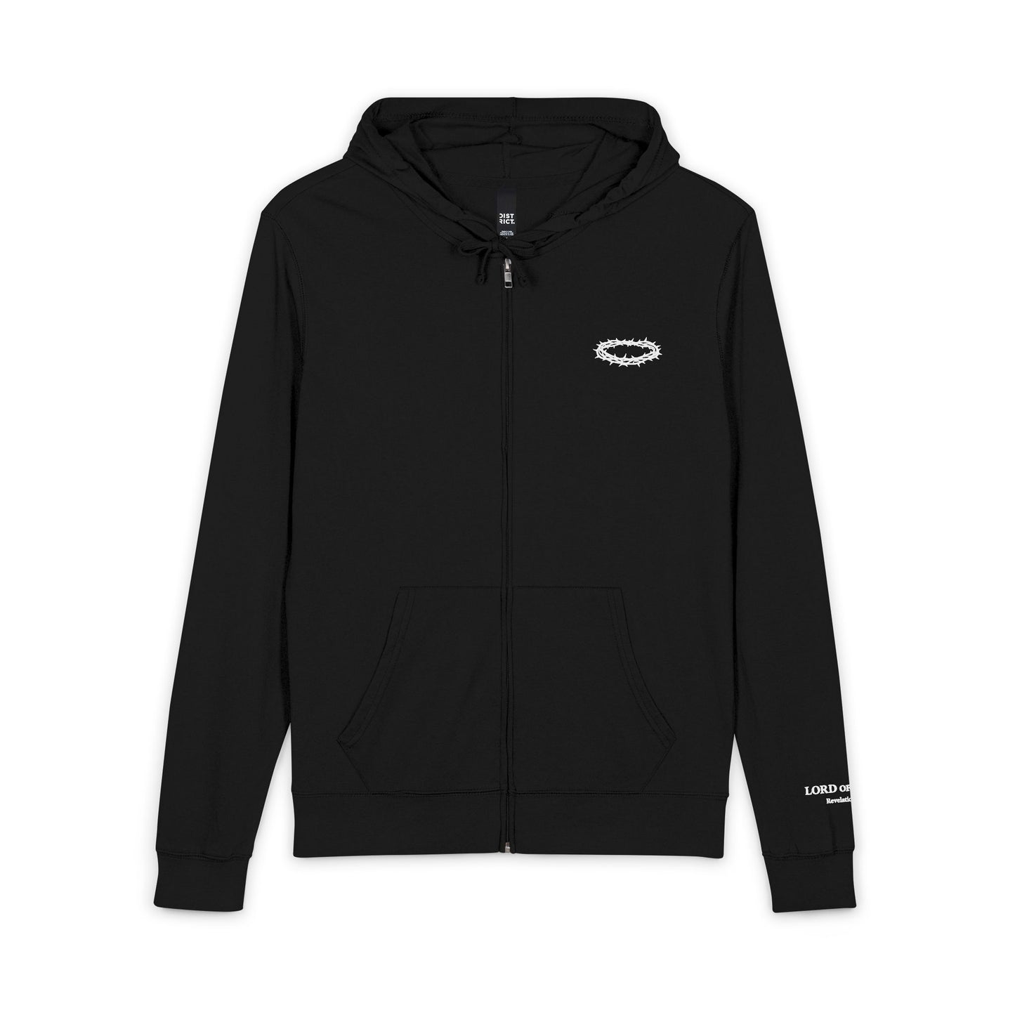 'King of Kings' Full-Zip Hoodie - Revelation 19:16 Cross Back Design