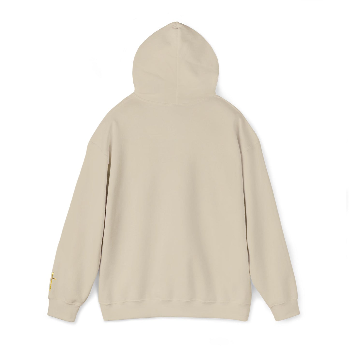 Embroidered "Blessed Beyond Measure" — Faith-Inspired White Pullover with Gold Cross