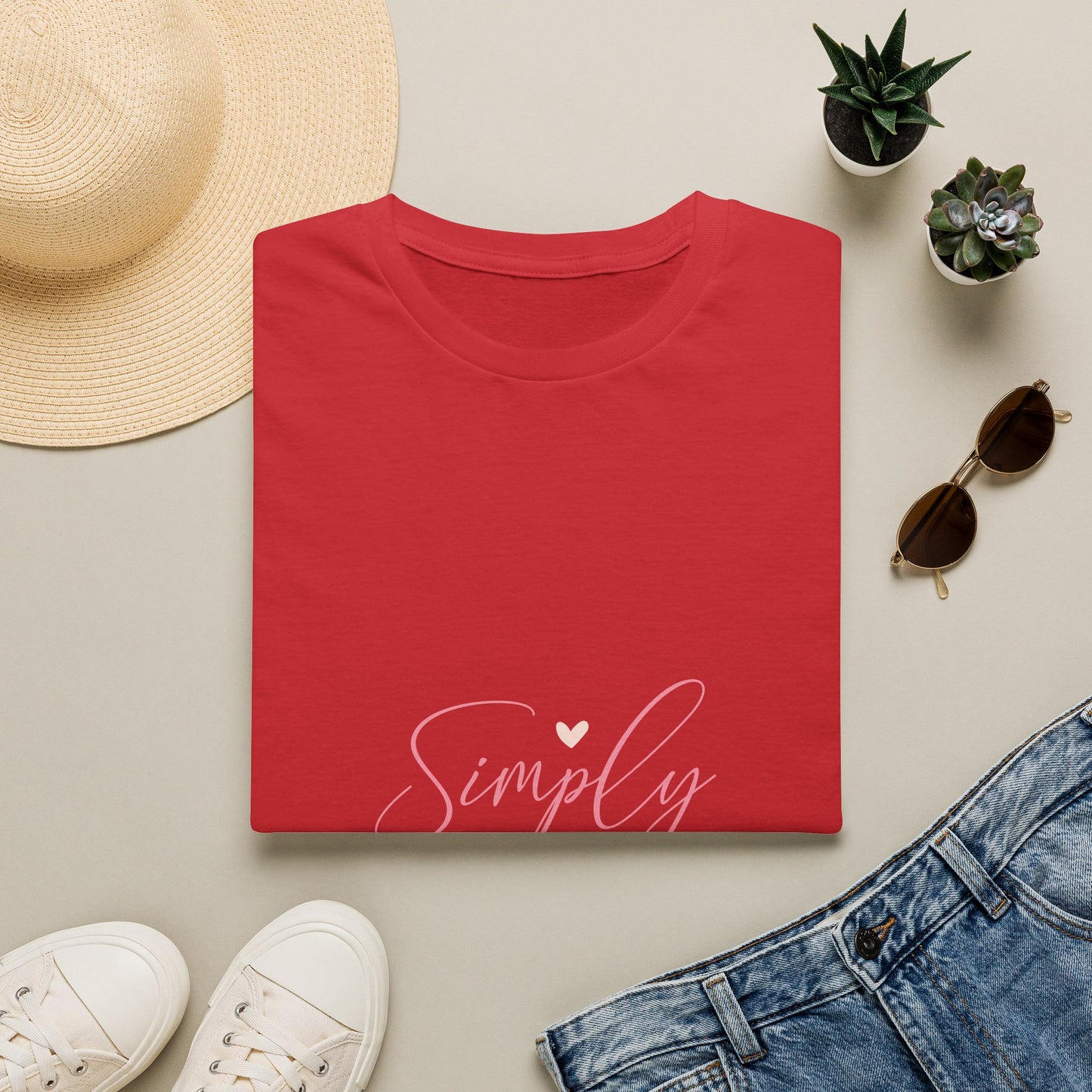Simply Blessed T-Shirt — Pastel Script Faith Tee