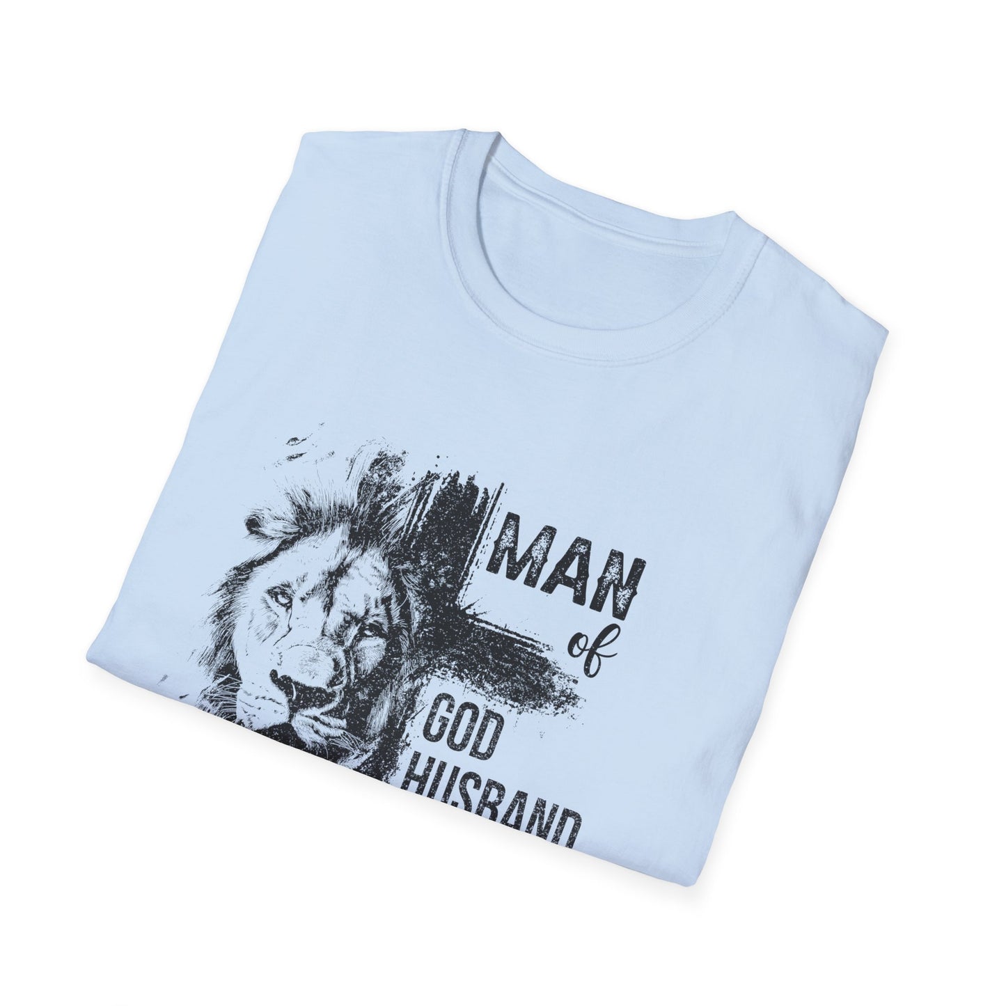 "Man of God: Husband, Dad, Protector, Hero" - T-Shirt