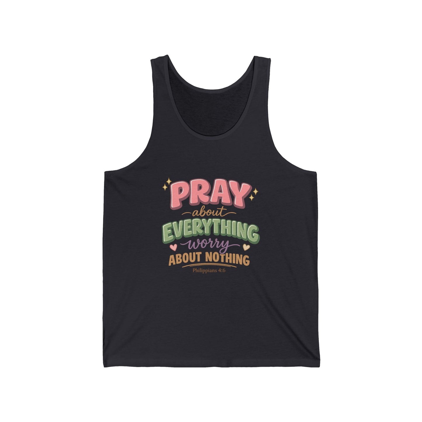 "Pray About Everything" Women's Tank Top — Faith-Based Inspirational Prayer Shirt