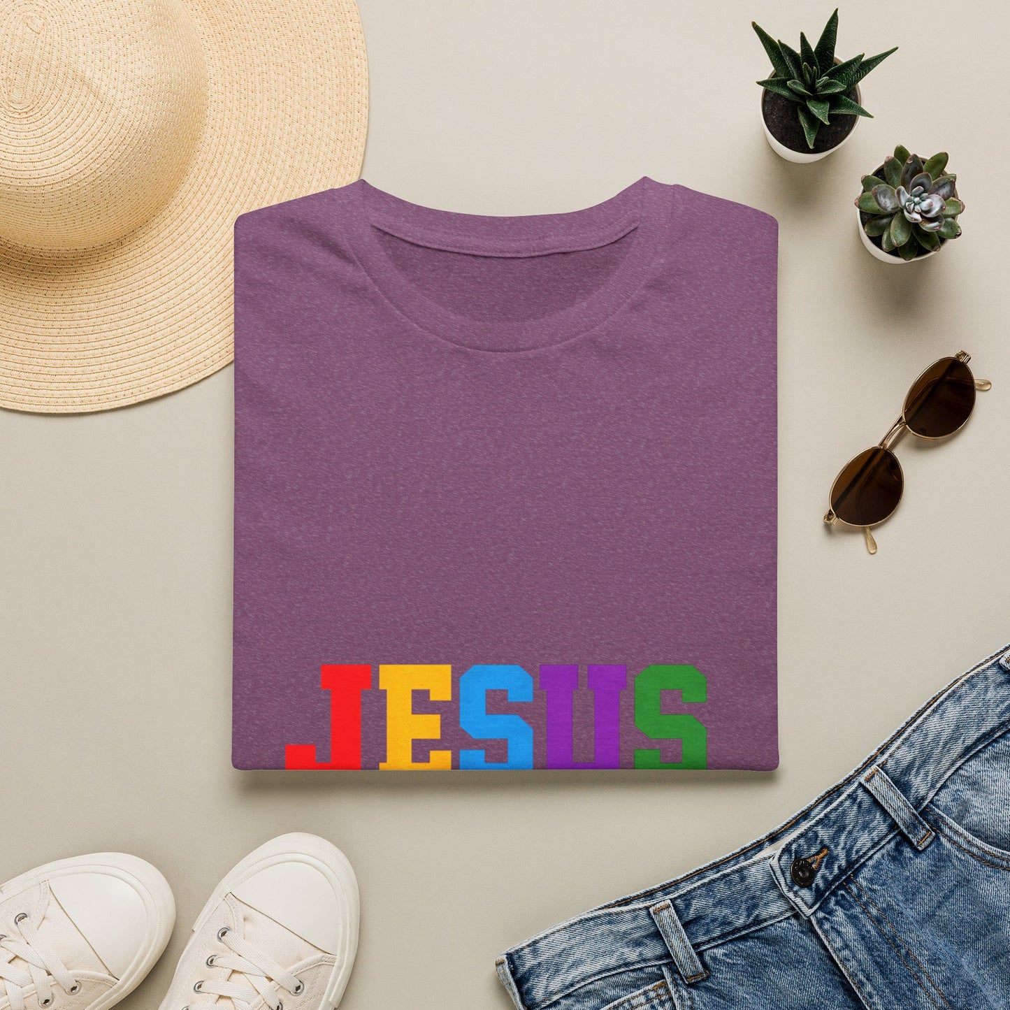 "Jesus" Colorful Graphic Tee