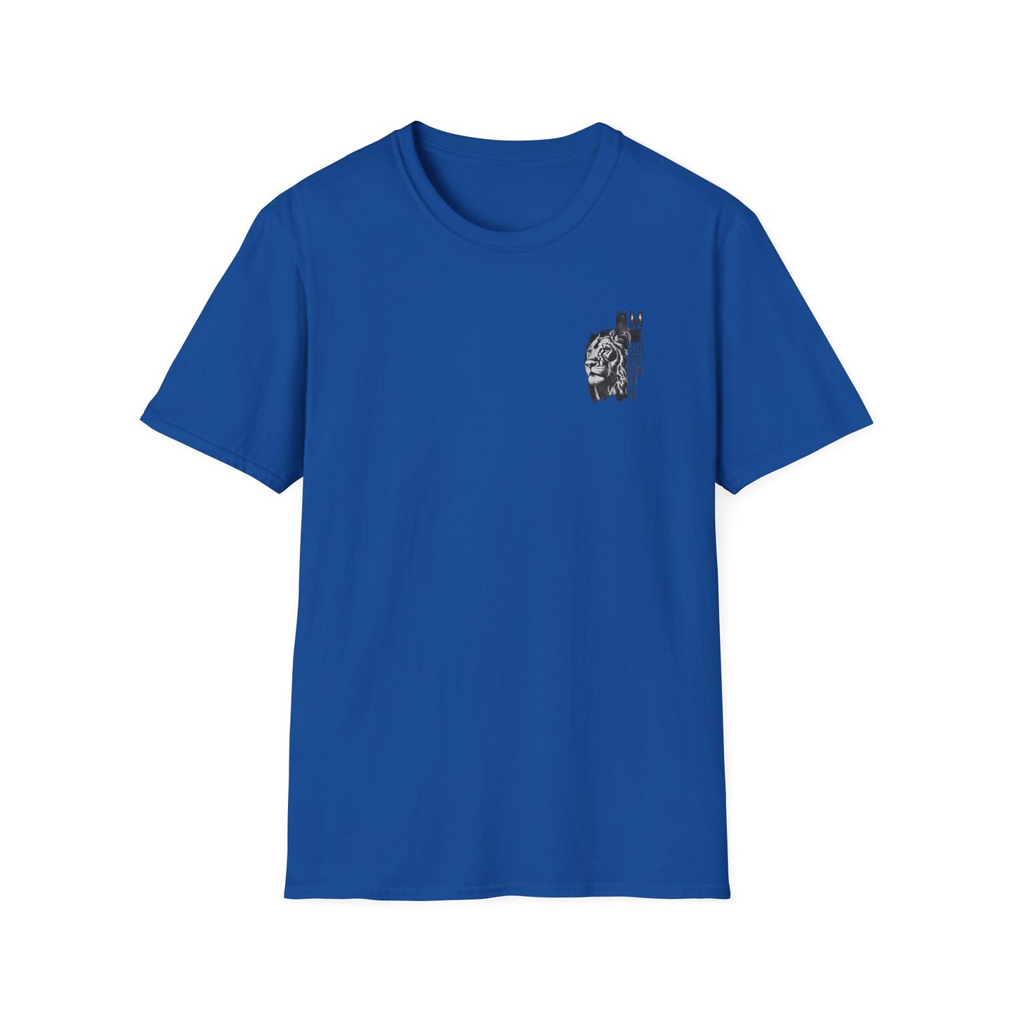Lion Portrait Pocket T-Shirt — Minimalist Animal Graphic Tee