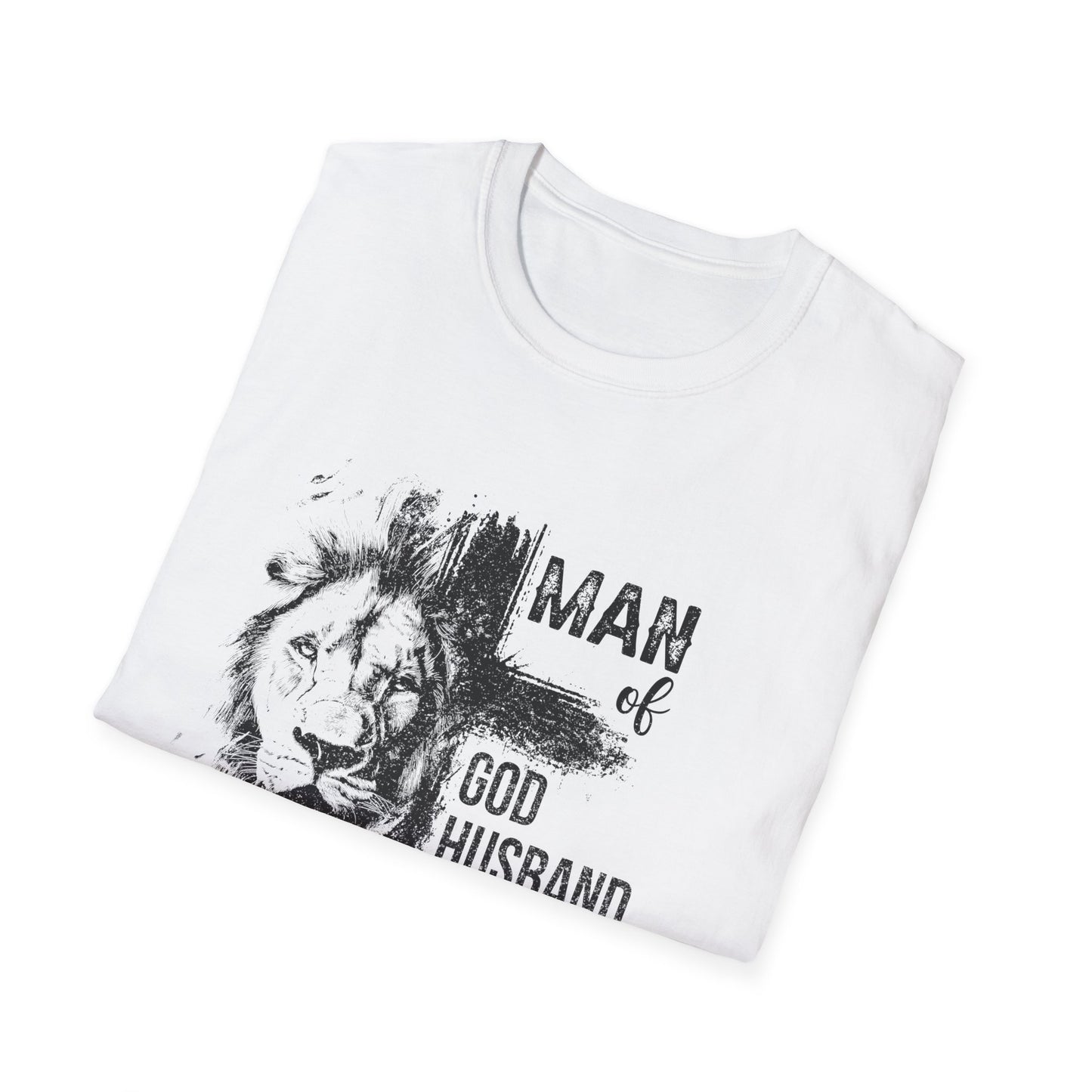 "Man of God: Husband, Dad, Protector, Hero" - T-Shirt