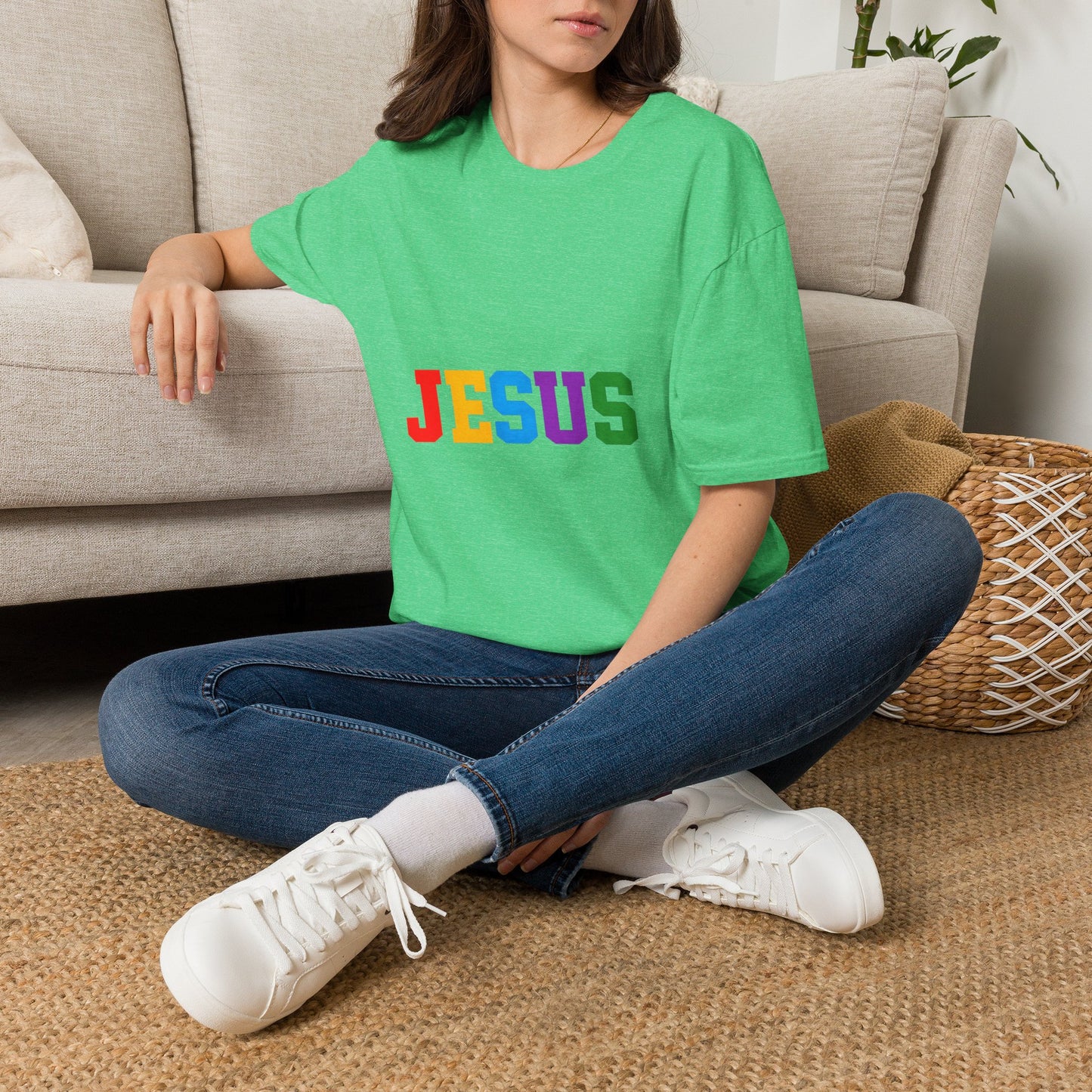 "Jesus" Colorful Graphic Tee