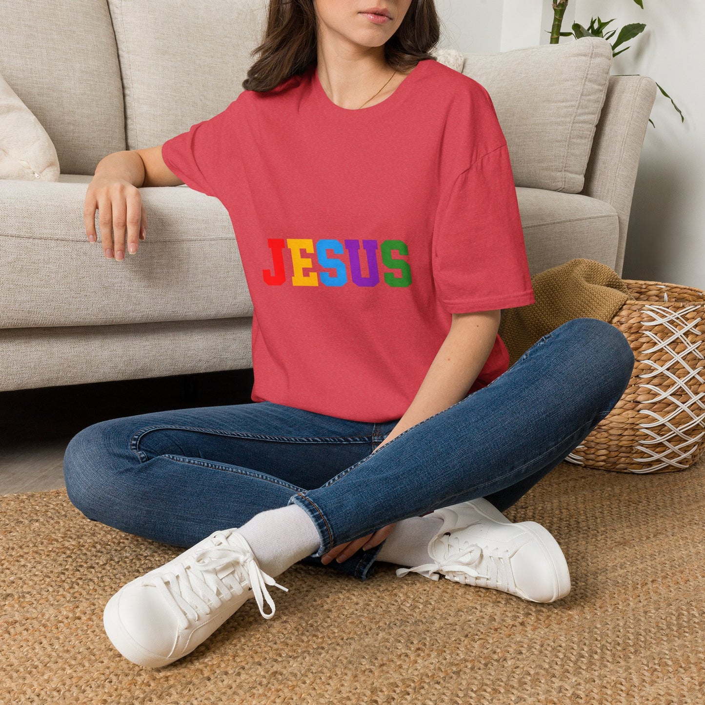 "Jesus" Colorful Graphic Tee