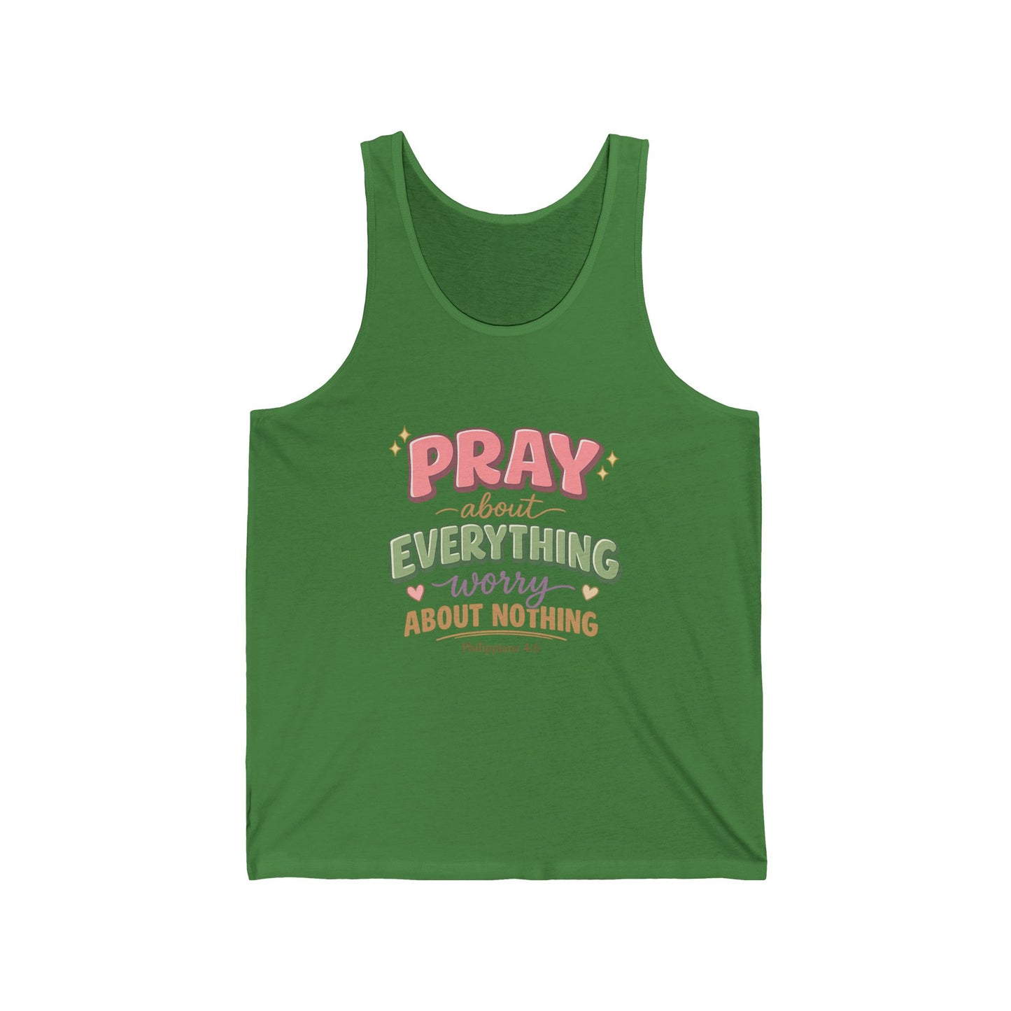 "Pray About Everything" Women's Tank Top — Faith-Based Inspirational Prayer Shirt