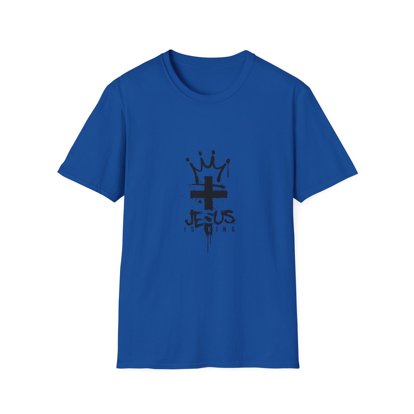 Jesus King T-Shirt — Crowned Cross Faith Graphic Tee