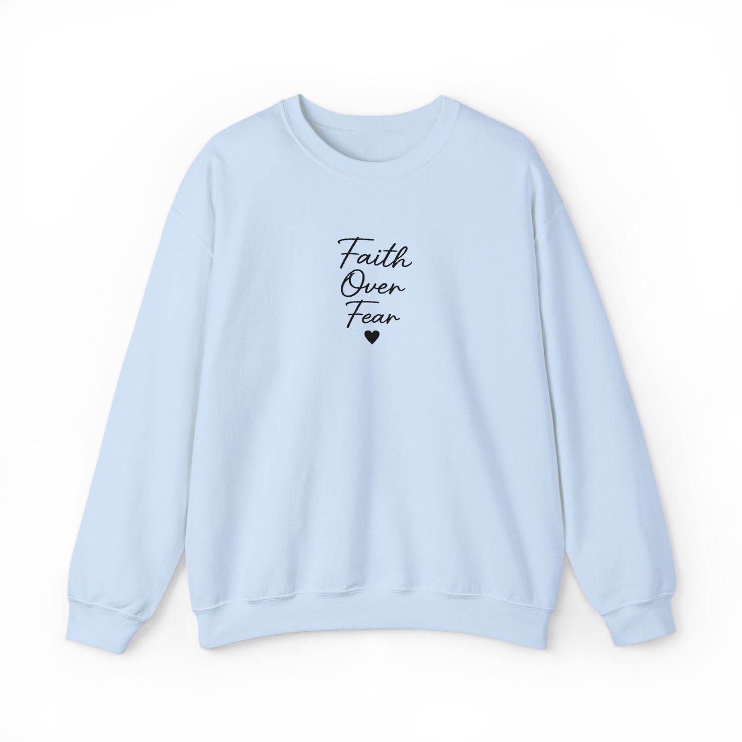 Embroidered "Faith Over Fear" Quietly Confident Christian Testimony