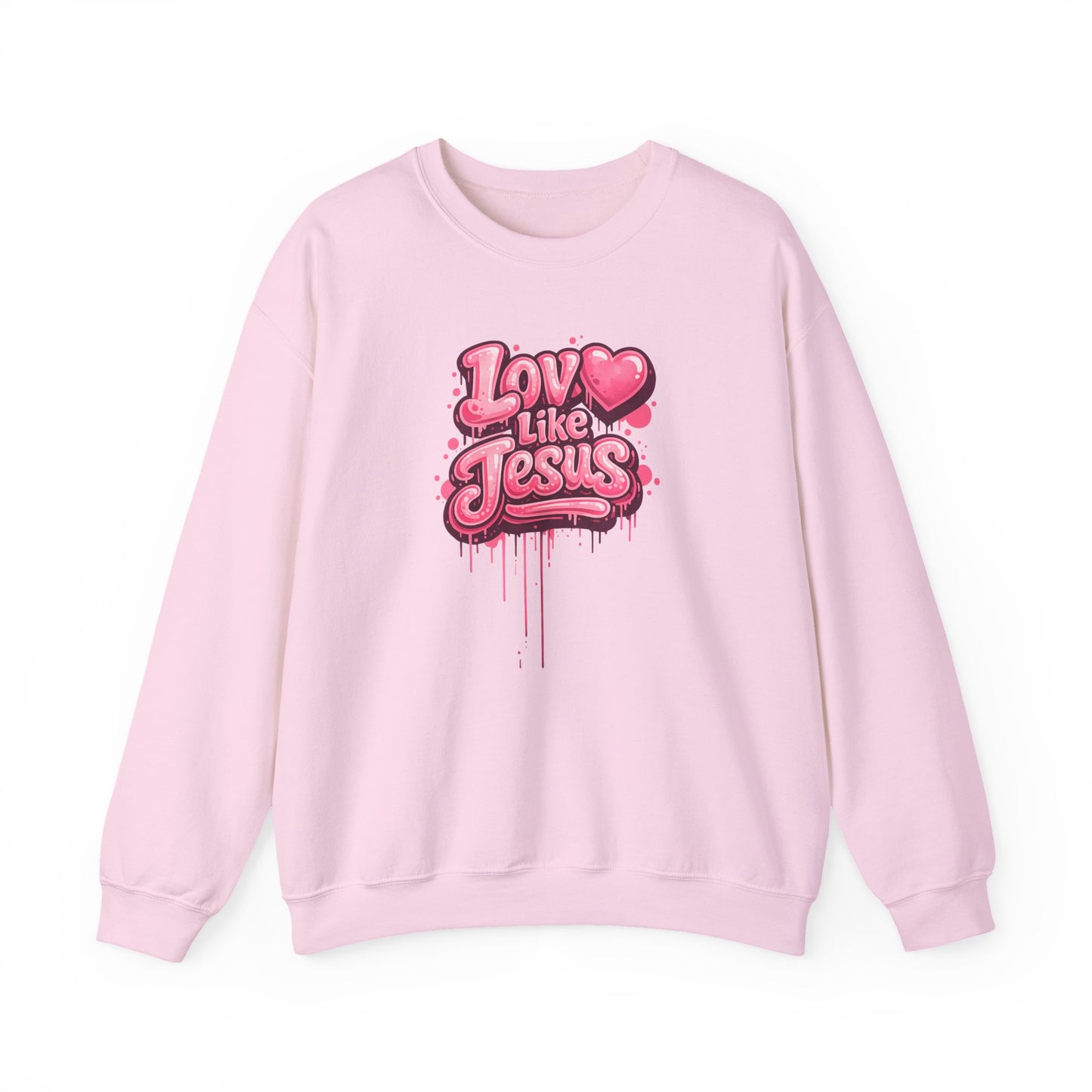 "Love Like Jesus" retro front graphic Crewneck Sweatshirt