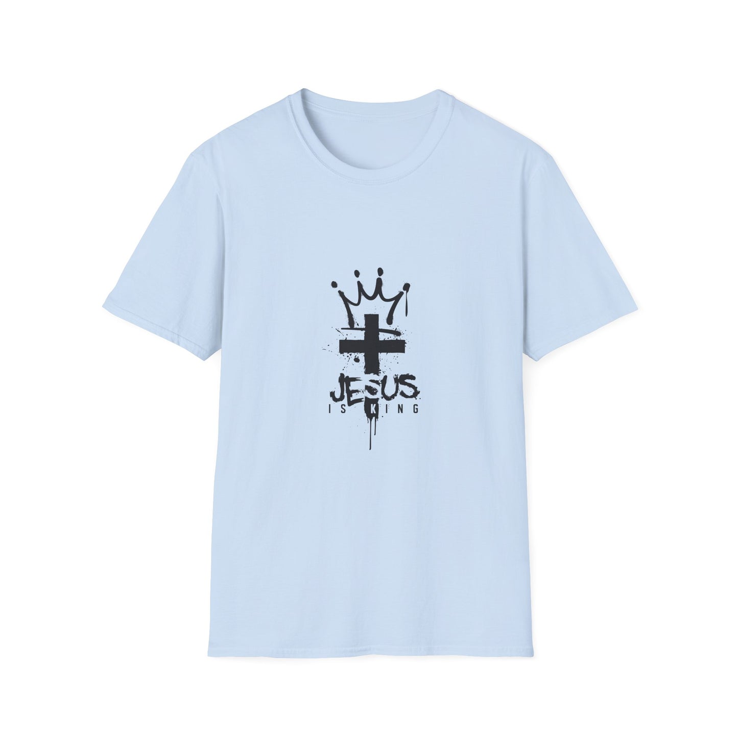 Jesus King T-Shirt — Crowned Cross Faith Graphic Tee