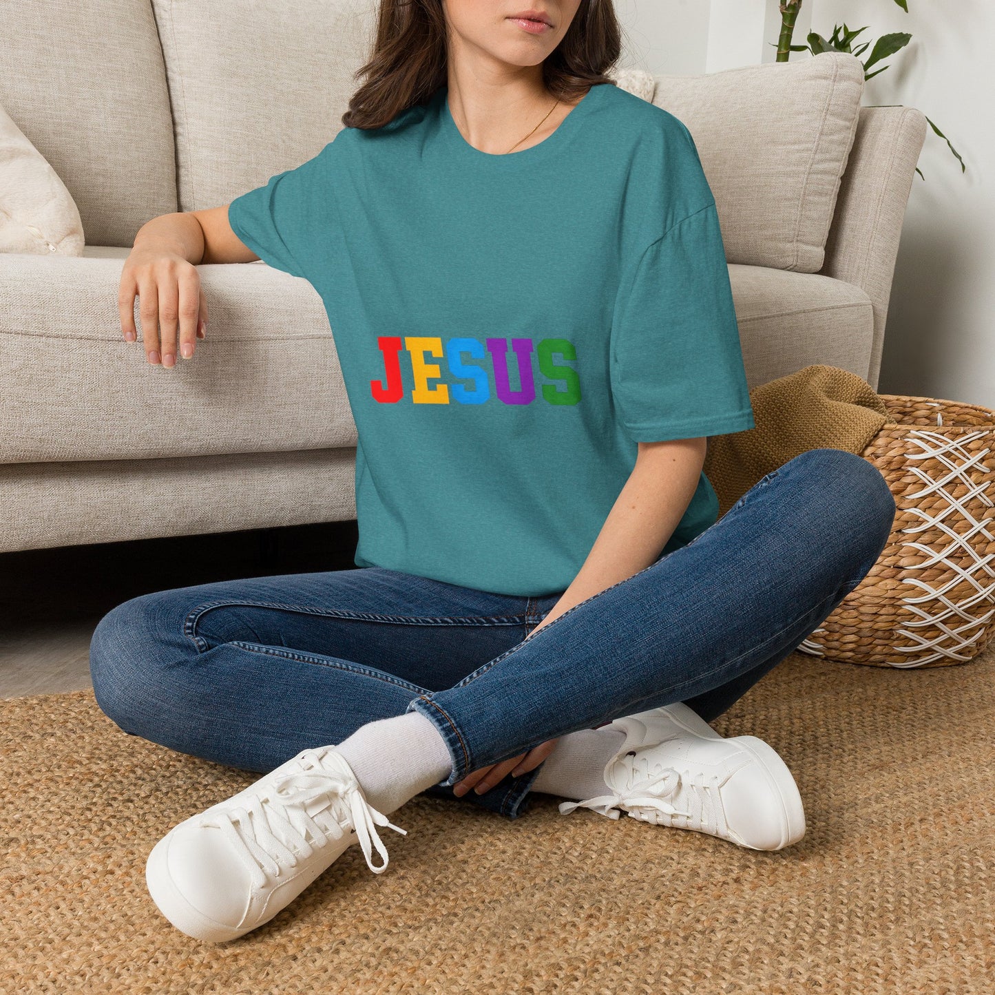 "Jesus" Colorful Graphic Tee