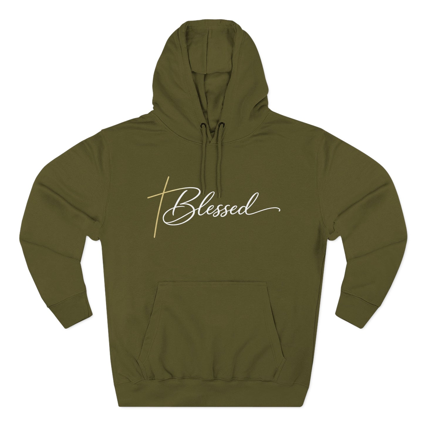 Blessed Script Hoodie — Minimalist Inspirational Pullover