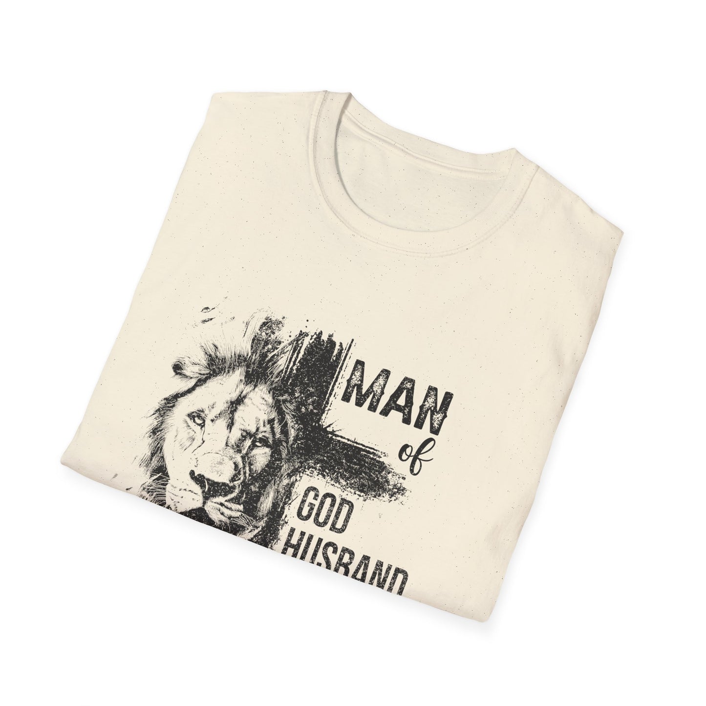 "Man of God: Husband, Dad, Protector, Hero" - T-Shirt