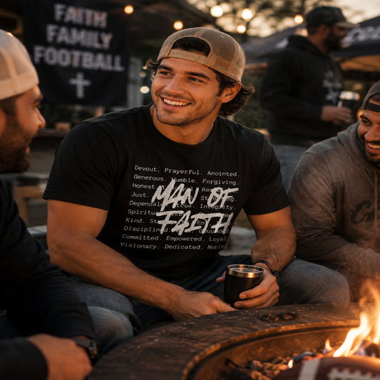 Man of Faith T-Shirt — Christian Inspirational Tee for Men