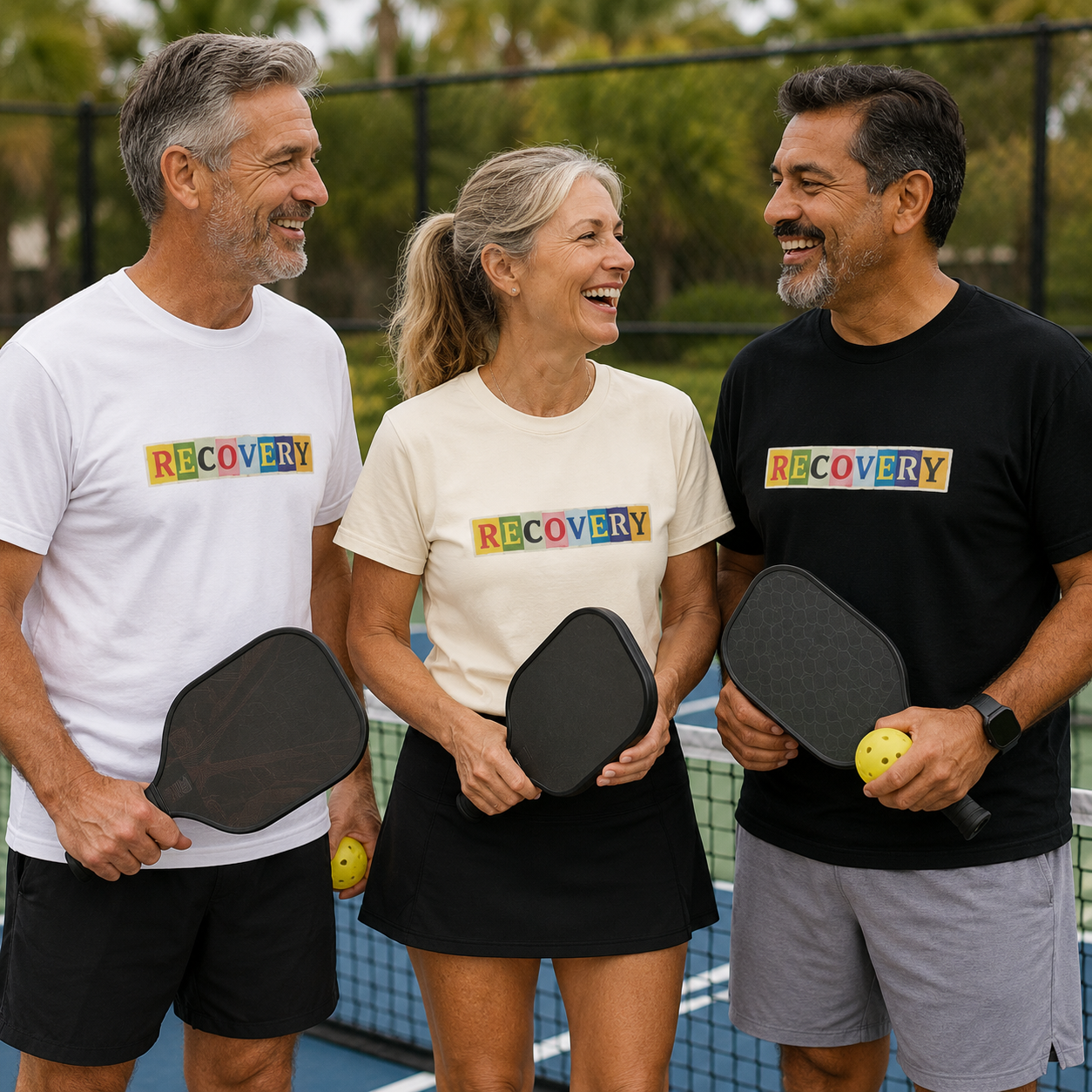 Recovery T-Shirt — Color Block Lettering Support Tee