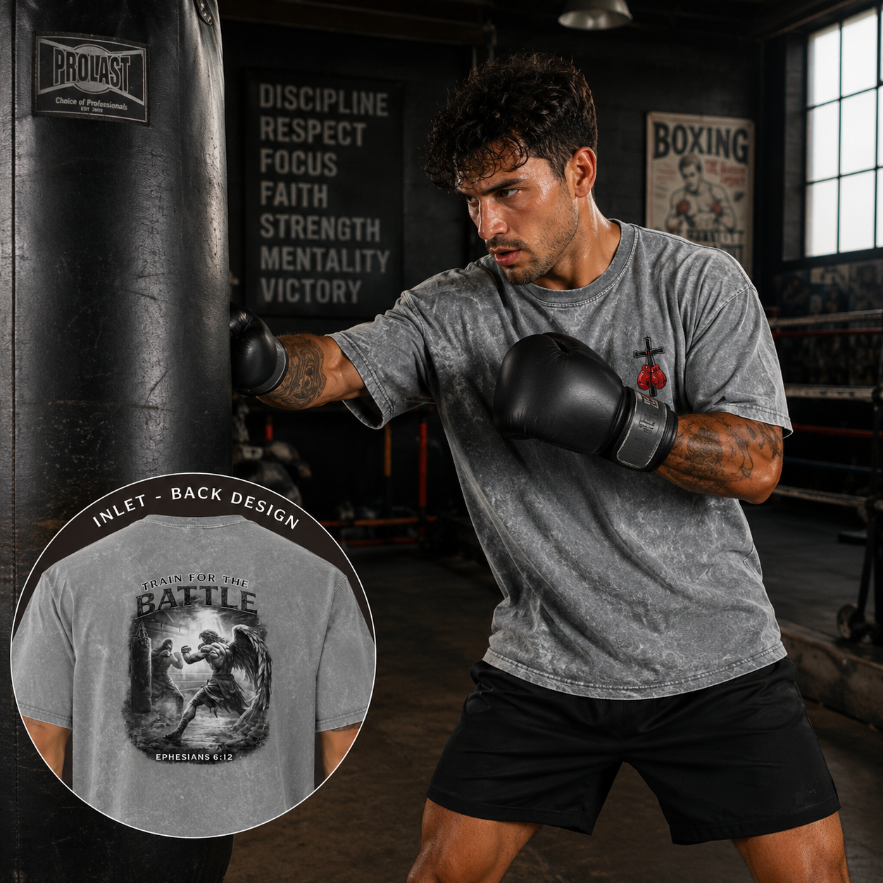 Vintage grit. Everyday strength. Faith that fights back.