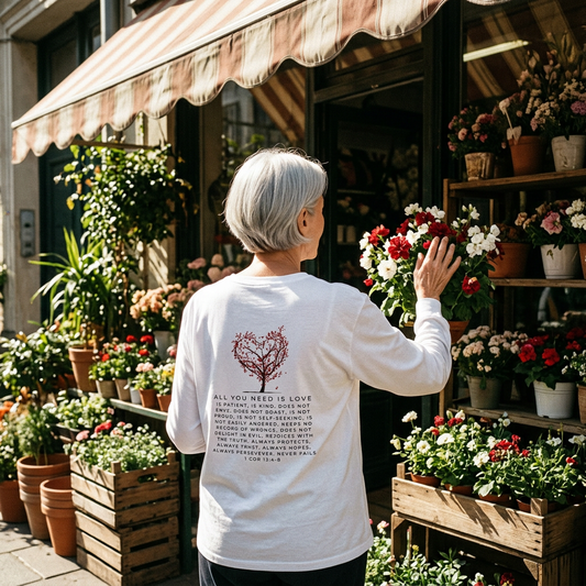 1 Corinthians 13:4-8 “Love Is” - Cherry Blossom Tee