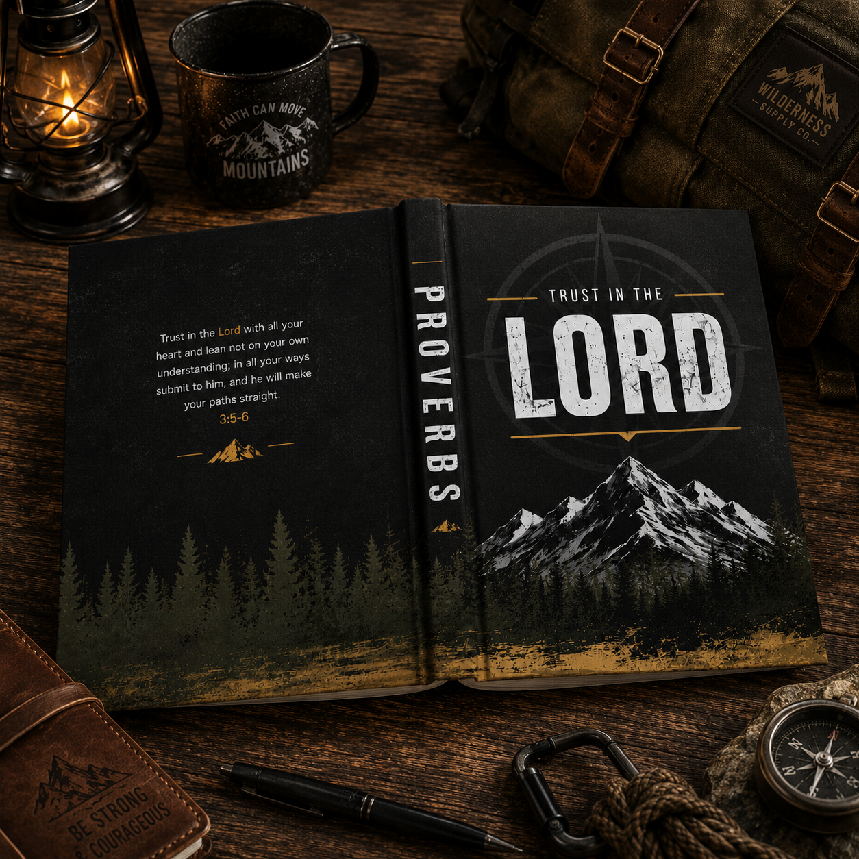 Trust in the Lord Hardcover Journal — Christian Devotional Journal/Notebook
