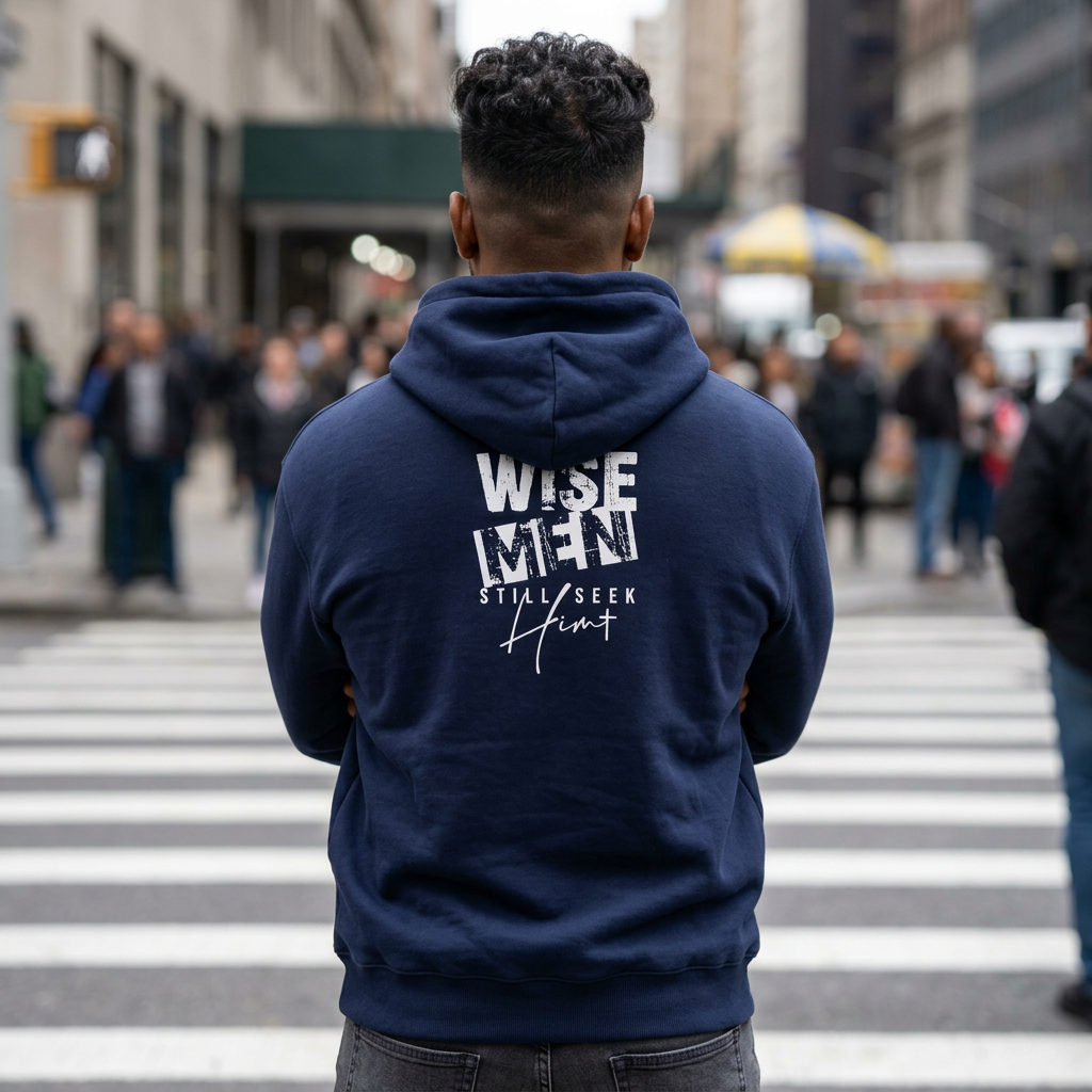 Wise Men Hoodie — ‘Wise Men Still Seek Him’ Christian Graphic Sweatshirt