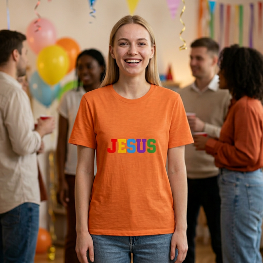 "Jesus" Colorful Graphic Tee