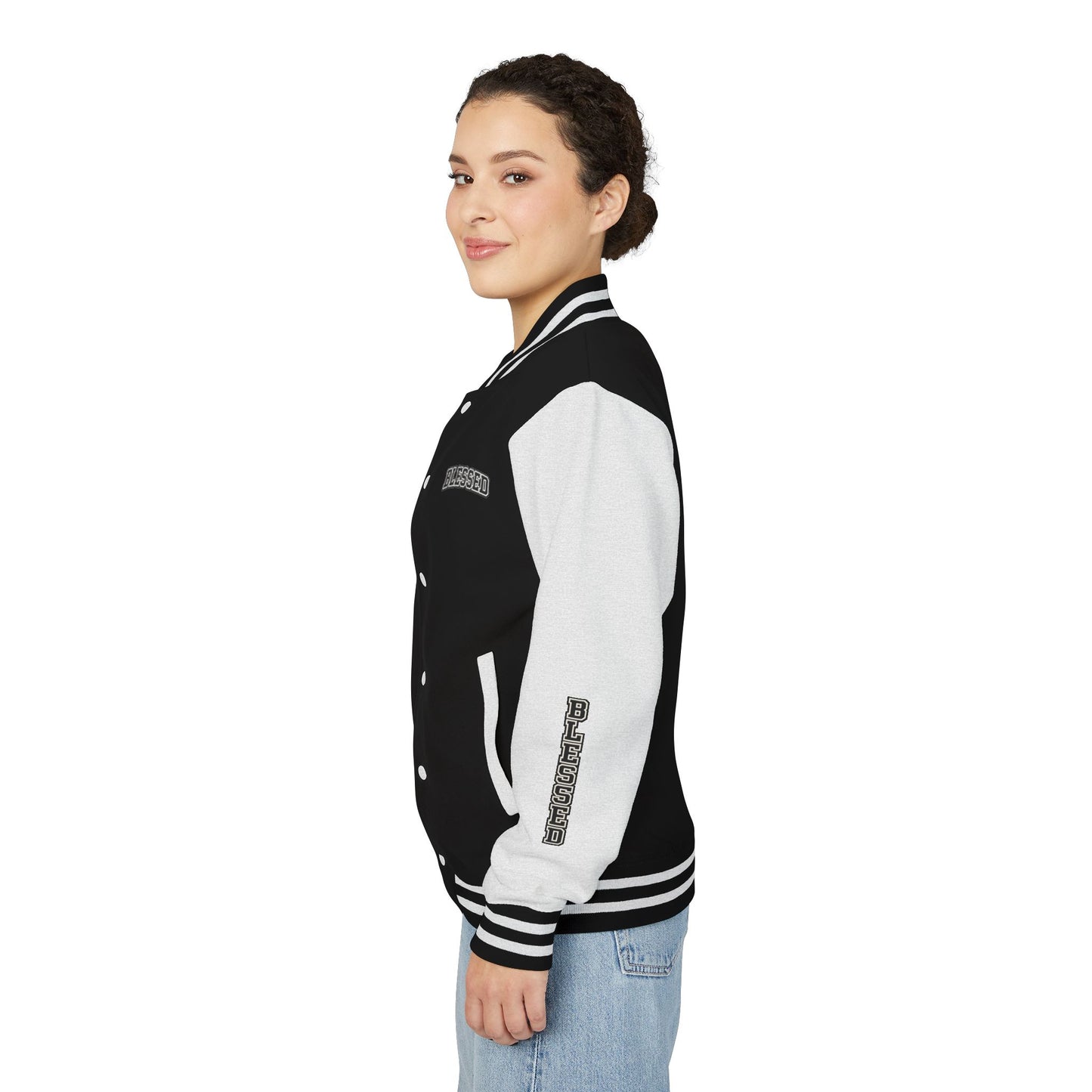 Blessed Letterman Jacket — Christian Varsity Style Jacket