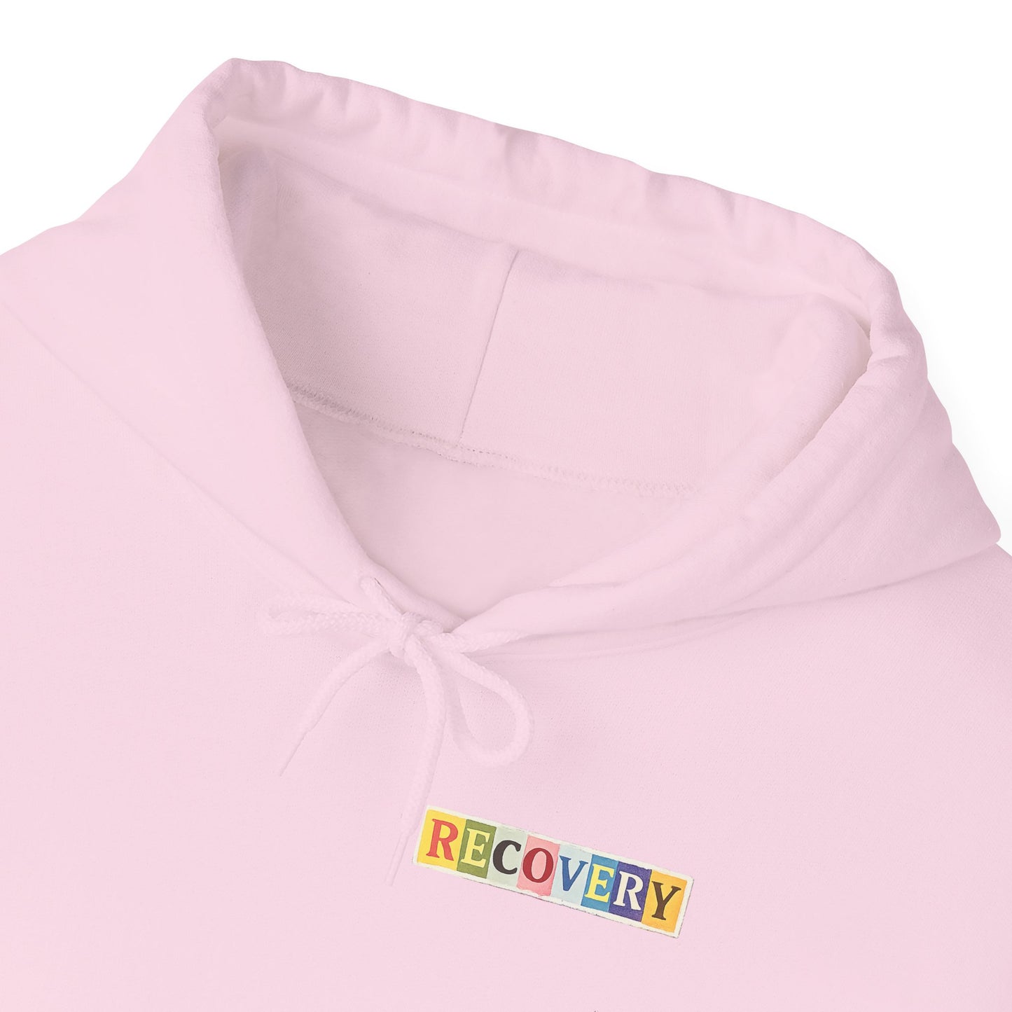 Recovery Words Hoodie — Inspirational Word Cloud Hooded Sweatshirt