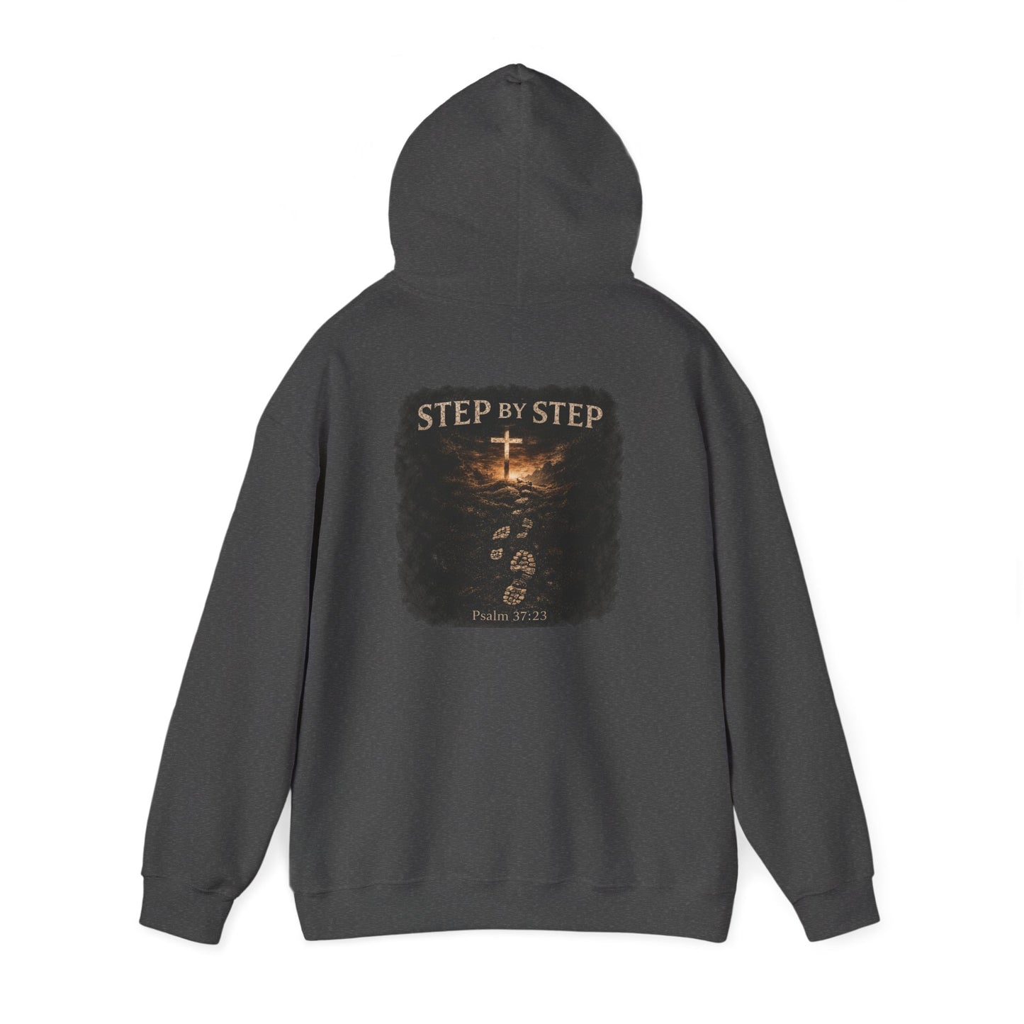 Psalm 23 'Step by Step' Christian Hoodie — Inspirational Faith Sweatshirt