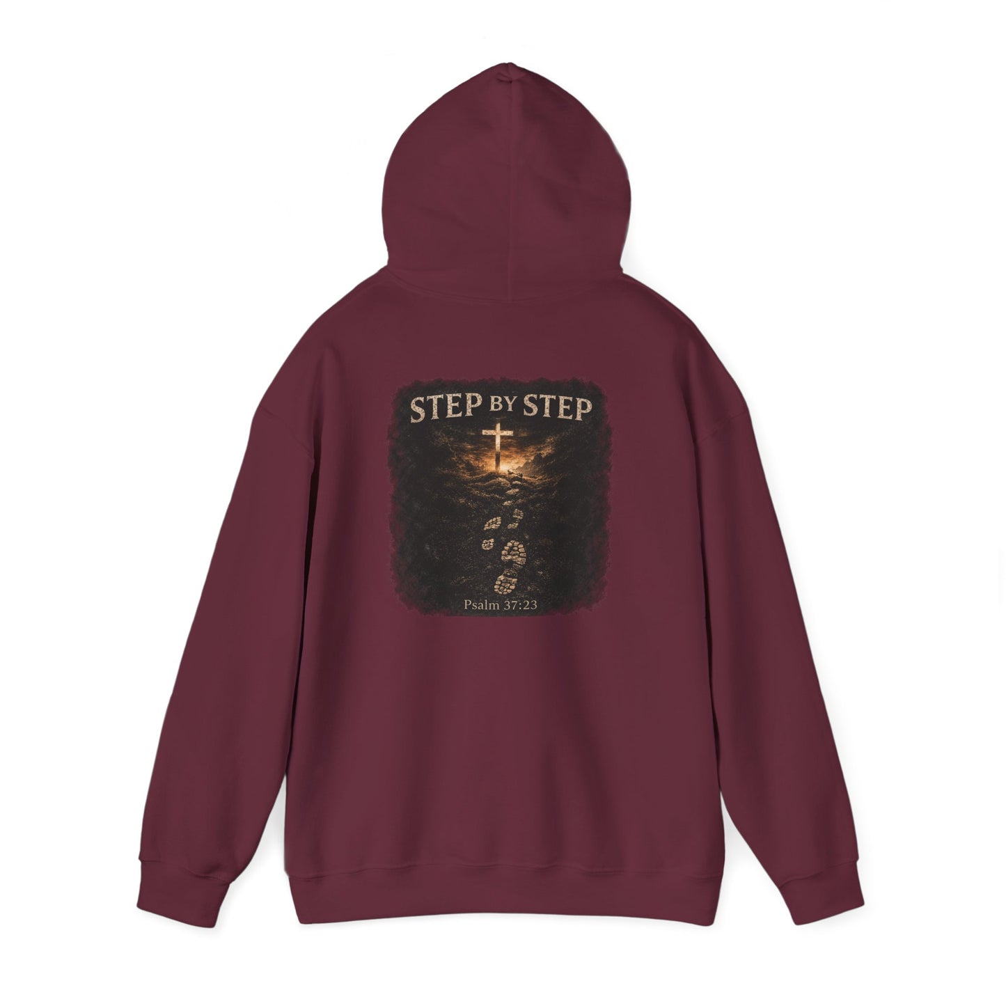 Psalm 23 'Step by Step' Christian Hoodie — Inspirational Faith Sweatshirt