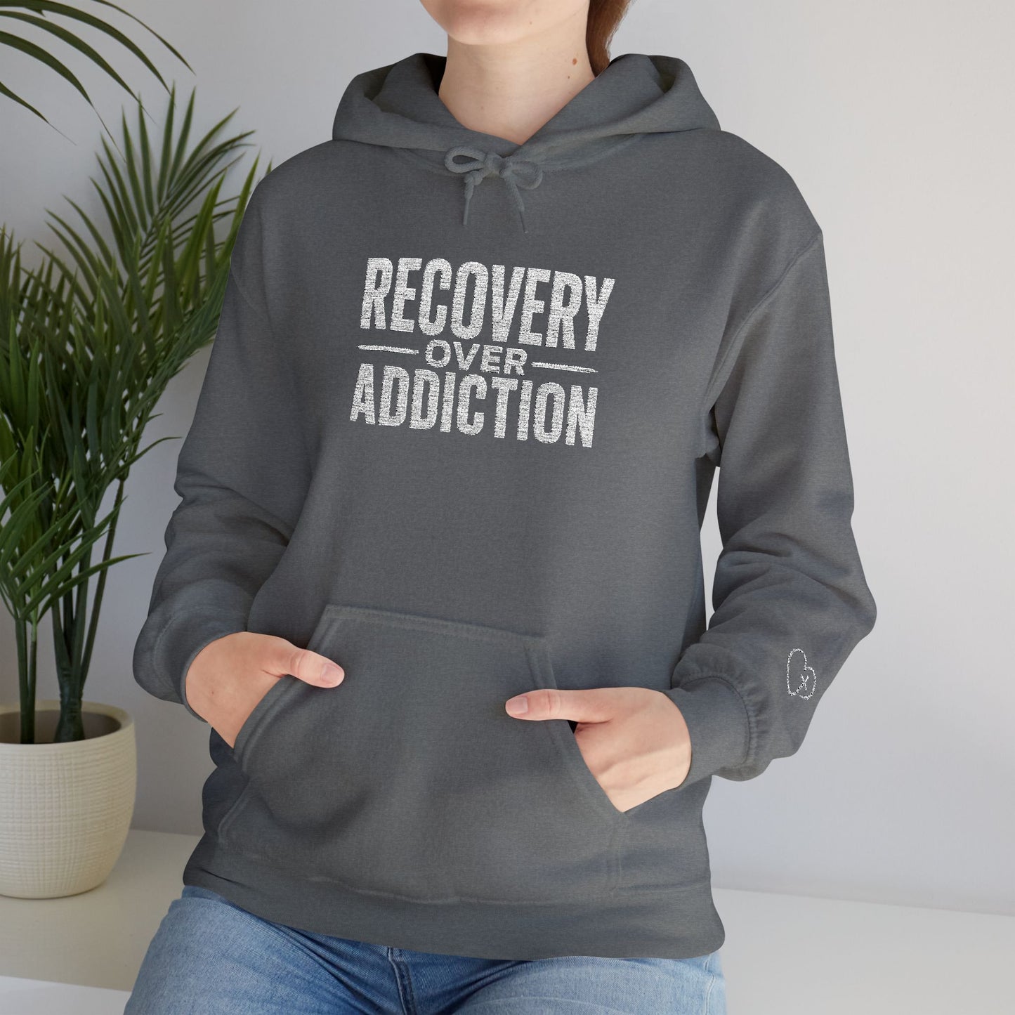 "Recovery over Addiction" Celebrate Your Recovery — Inspirational Recovery Pullover