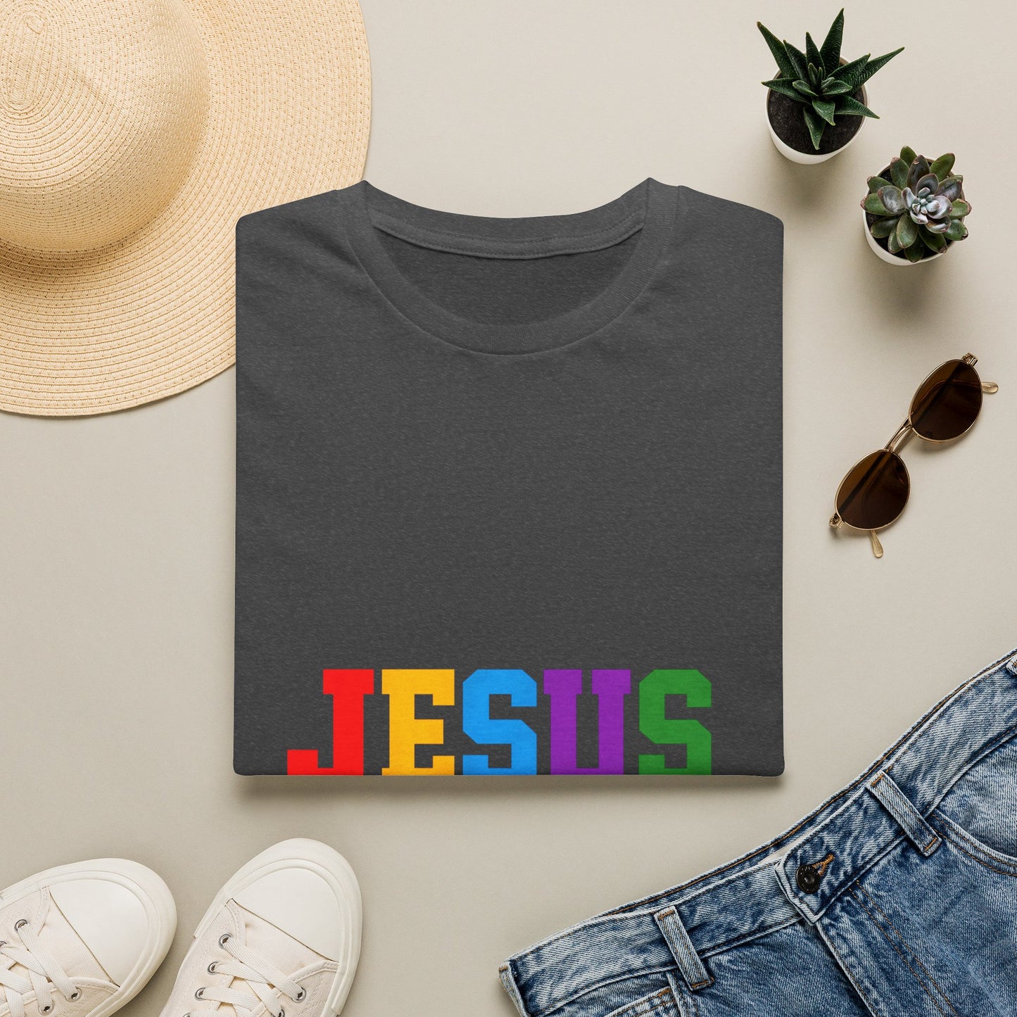 "Jesus" Colorful Graphic Tee