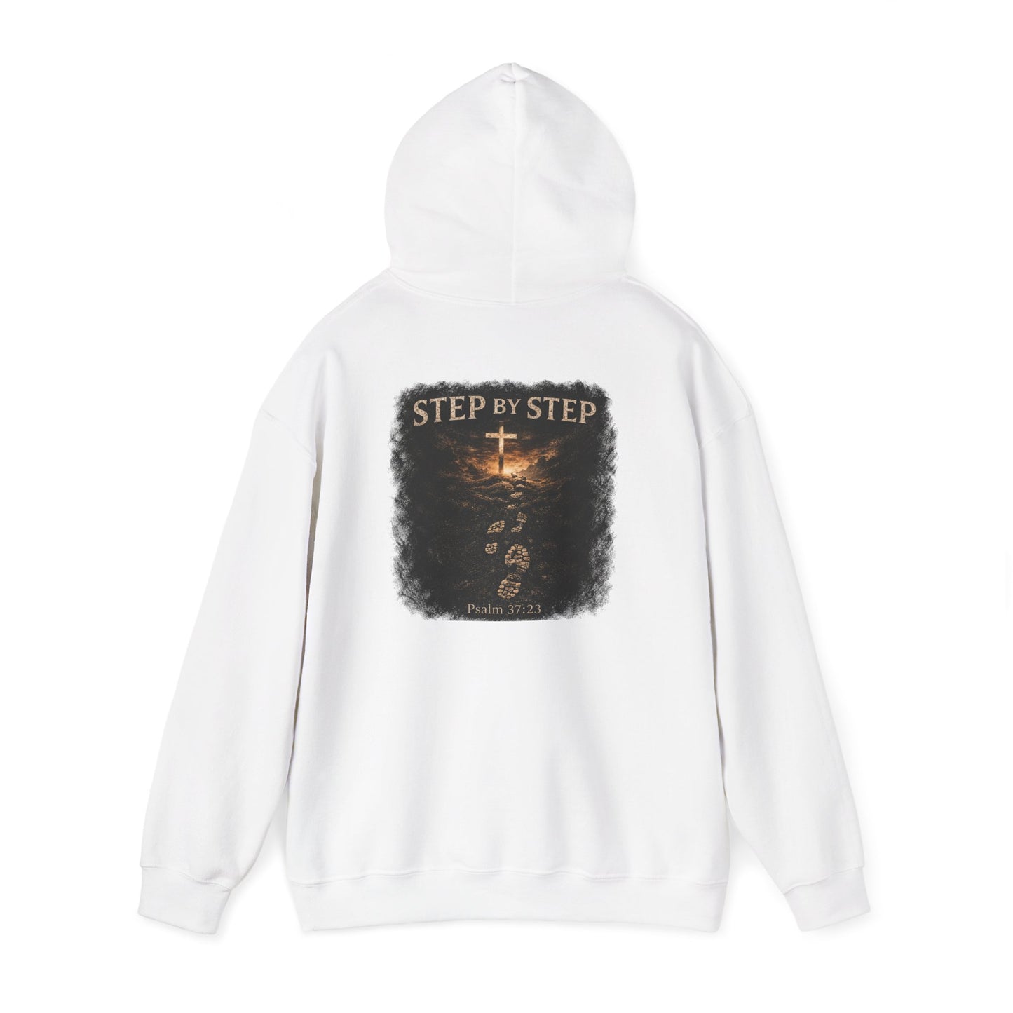 Psalm 23 'Step by Step' Christian Hoodie — Inspirational Faith Sweatshirt