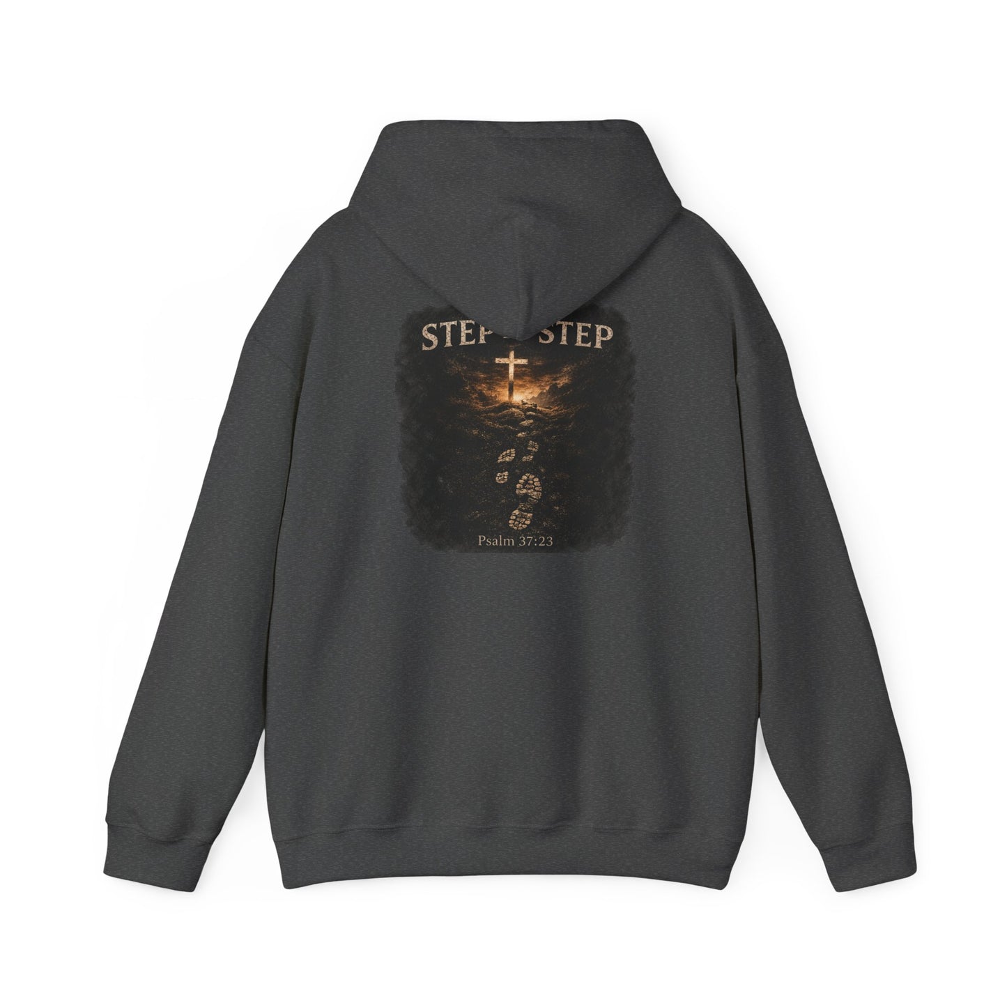 Psalm 23 'Step by Step' Christian Hoodie — Inspirational Faith Sweatshirt