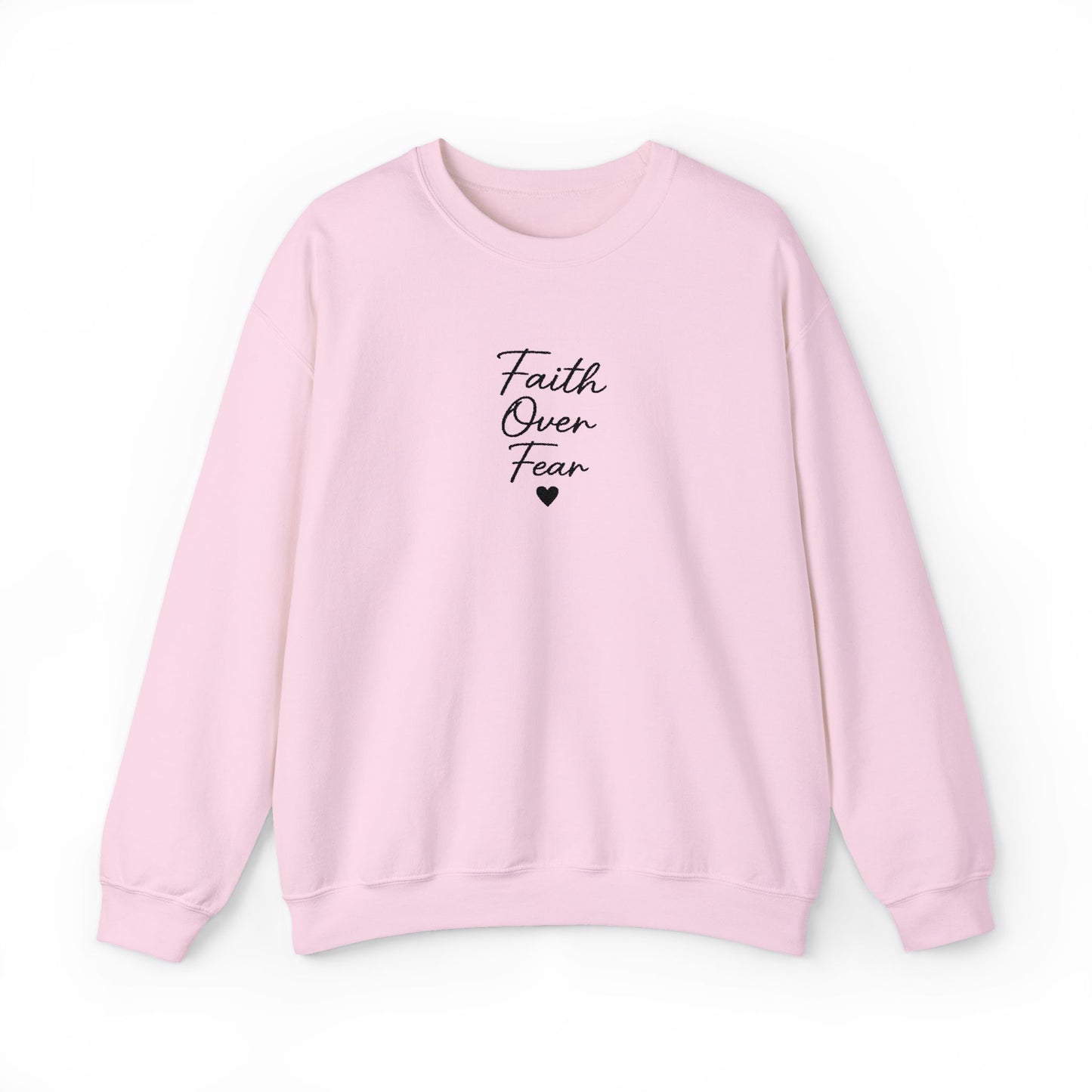 Embroidered "Faith Over Fear" Quietly Confident Christian Testimony