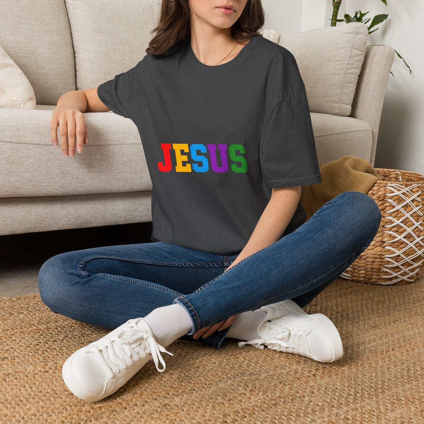"Jesus" Colorful Graphic Tee