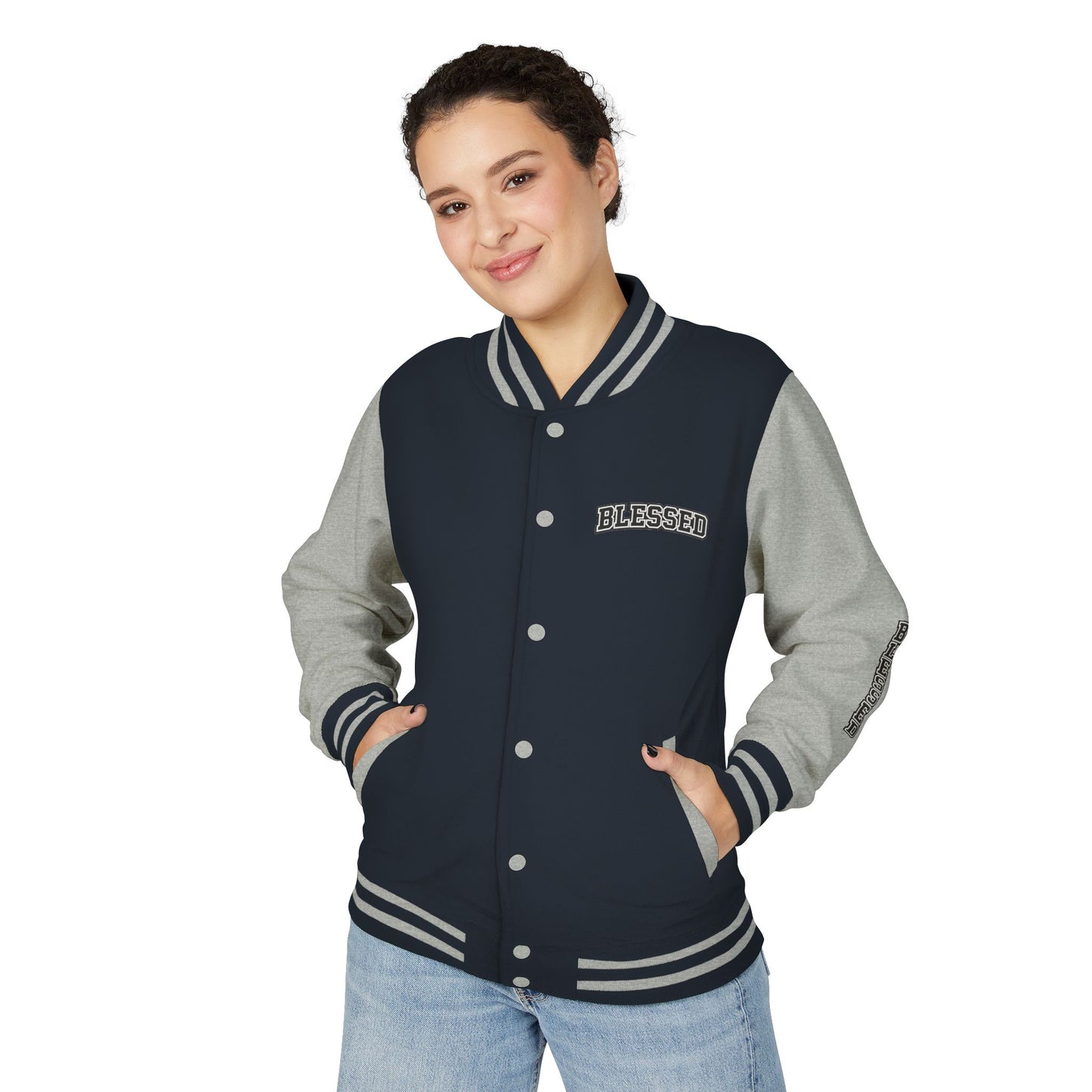 Blessed Letterman Jacket — Christian Varsity Style Jacket