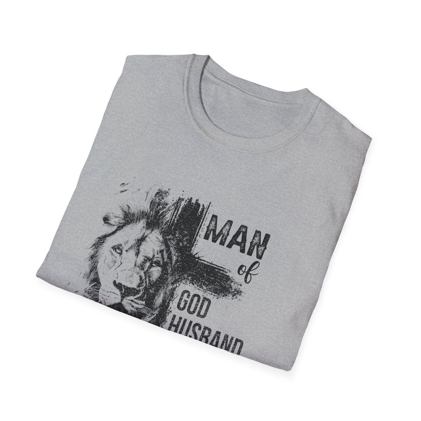 "Man of God: Husband, Dad, Protector, Hero" - T-Shirt