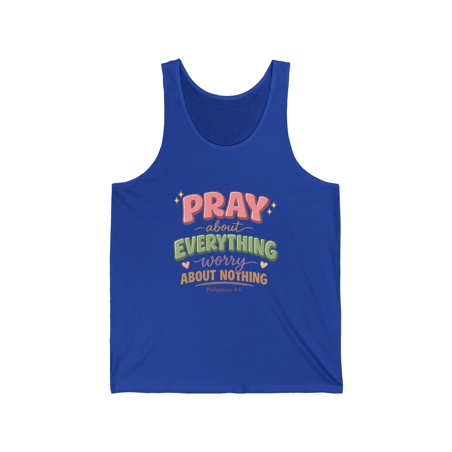 "Pray About Everything" Women's Tank Top — Faith-Based Inspirational Prayer Shirt