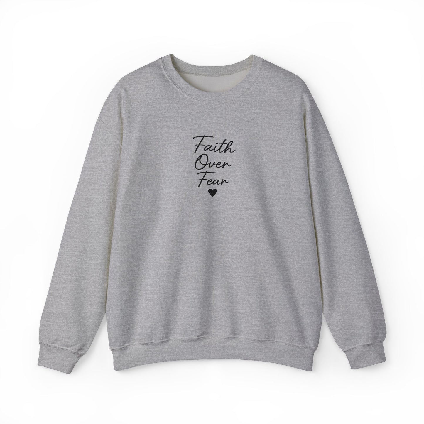 Embroidered "Faith Over Fear" Quietly Confident Christian Testimony
