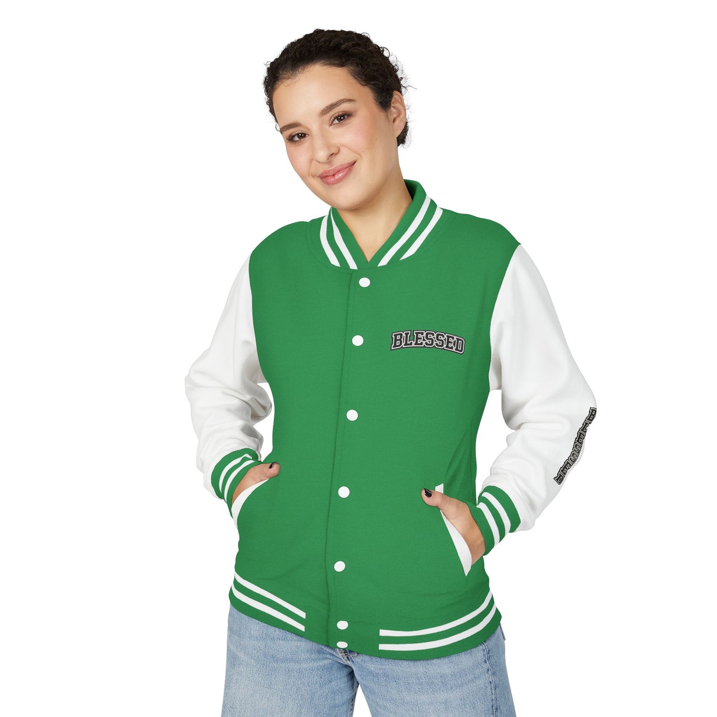 Blessed Letterman Jacket — Christian Varsity Style Jacket