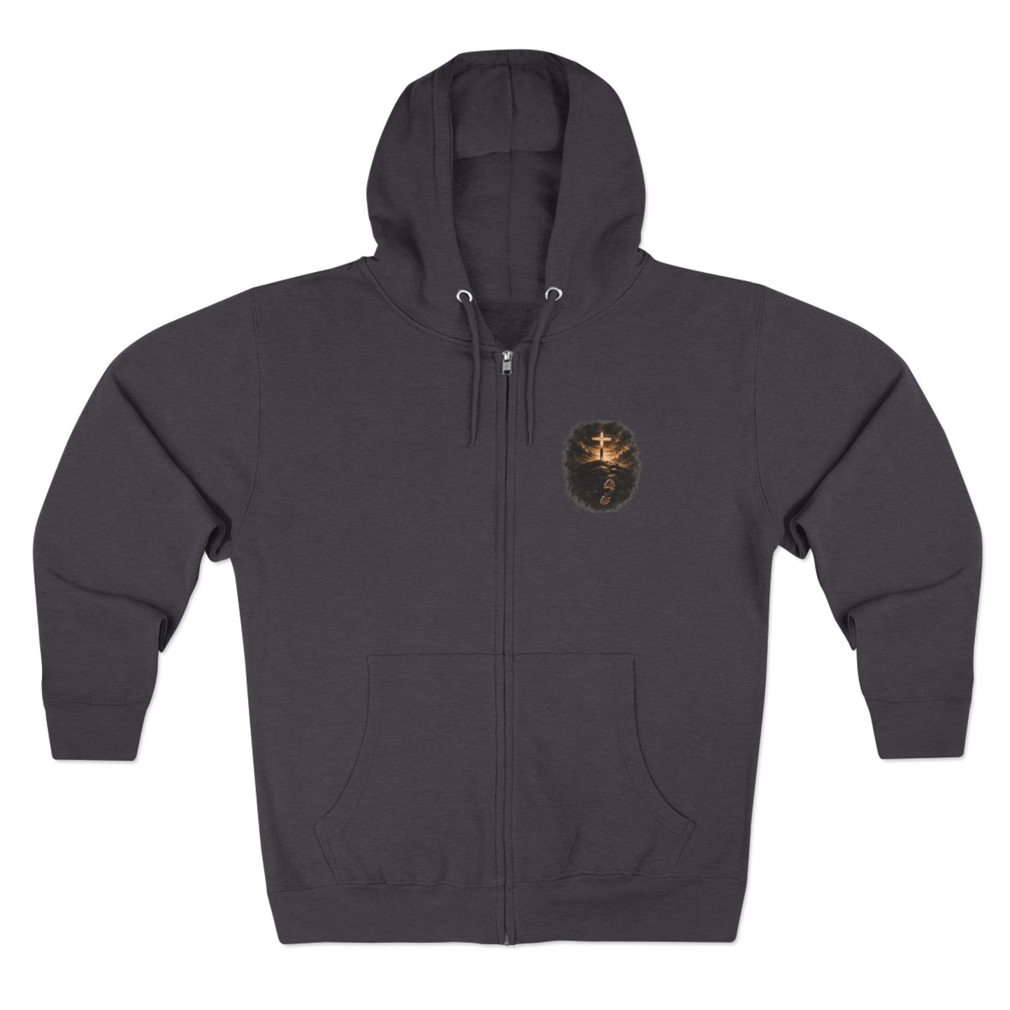 Step by Step Psalm 37:23 Cross Zip Hoodie