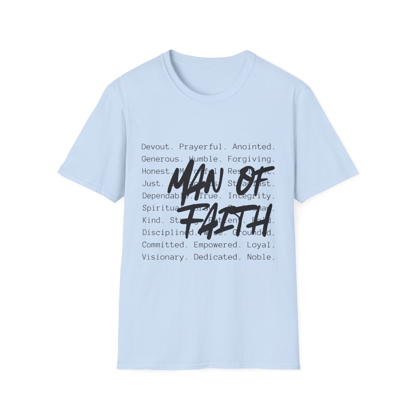 "Man of Faith" T-Shirt — Christian Inspirational Tee for Men