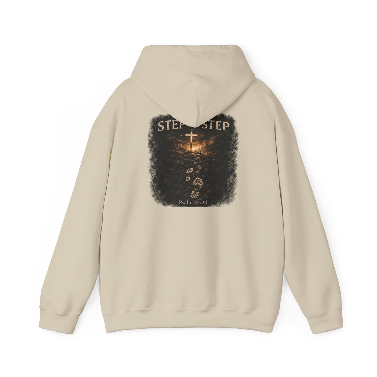 Psalm 23 'Step by Step' Christian Hoodie — Inspirational Faith Sweatshirt
