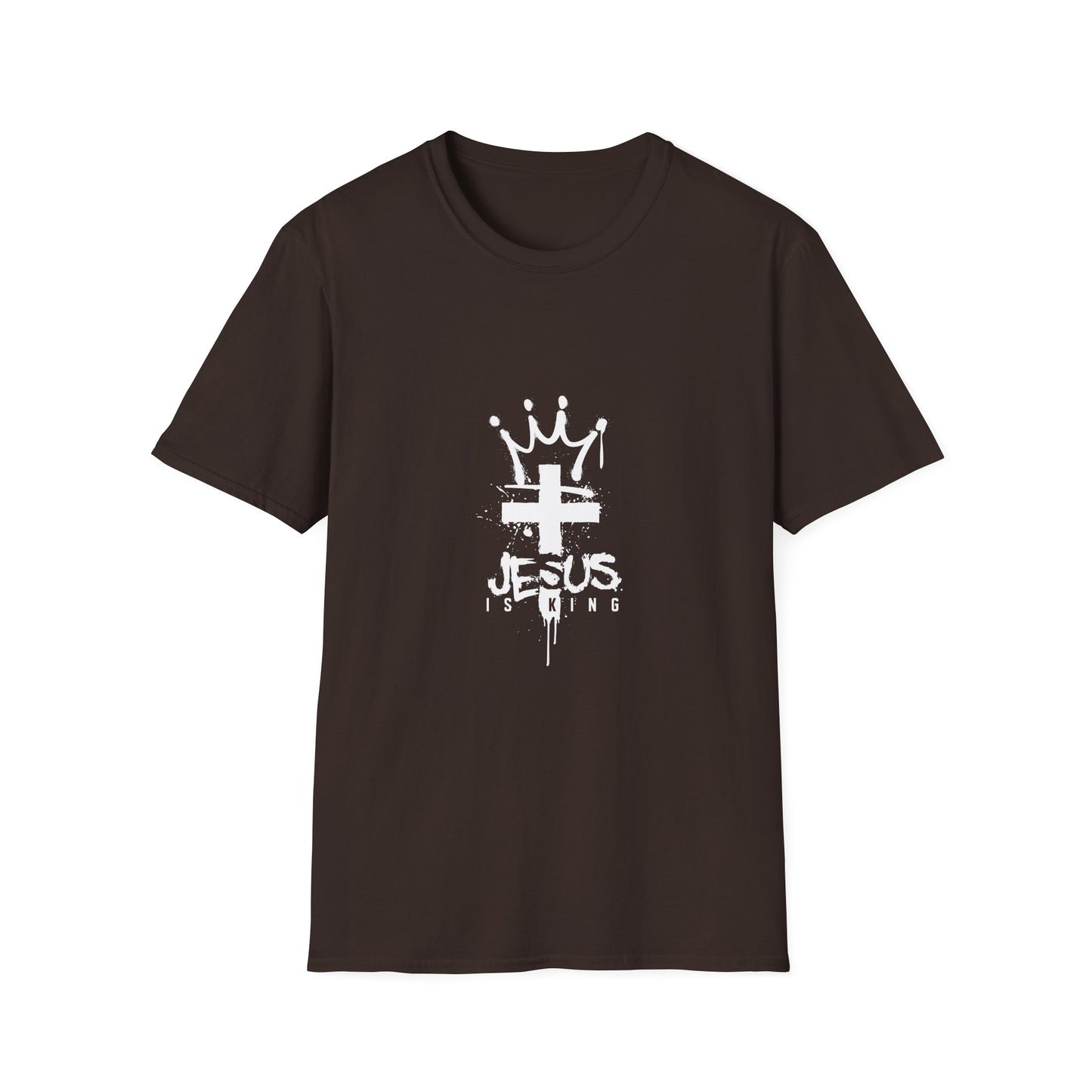 Jesus King T-Shirt — Crowned Cross Faith Graphic Tee