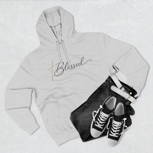 Blessed Script Hoodie — Minimalist Inspirational Pullover