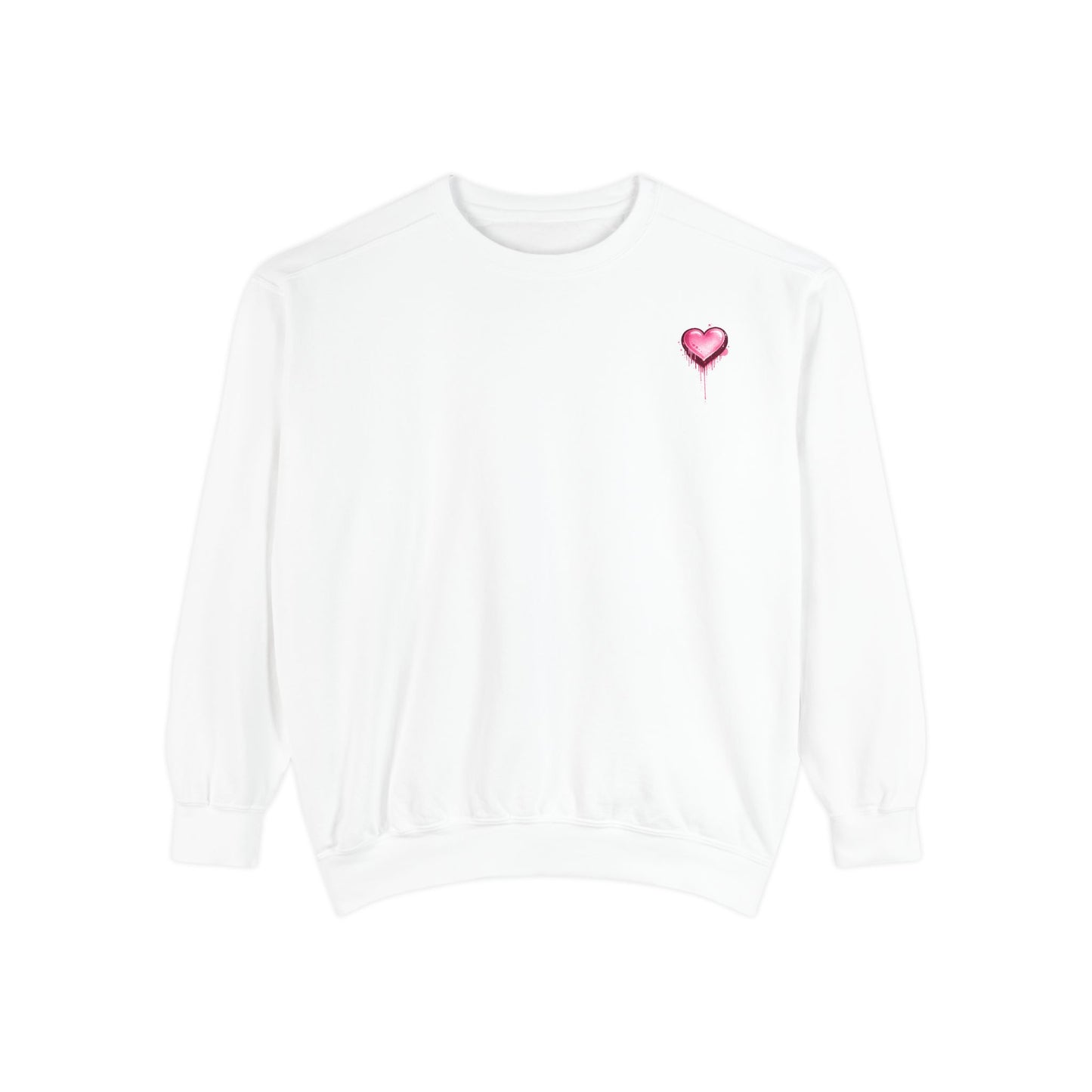 Love Like Jesus Retro Heart Sweatshirt — Women's Christian Graphic