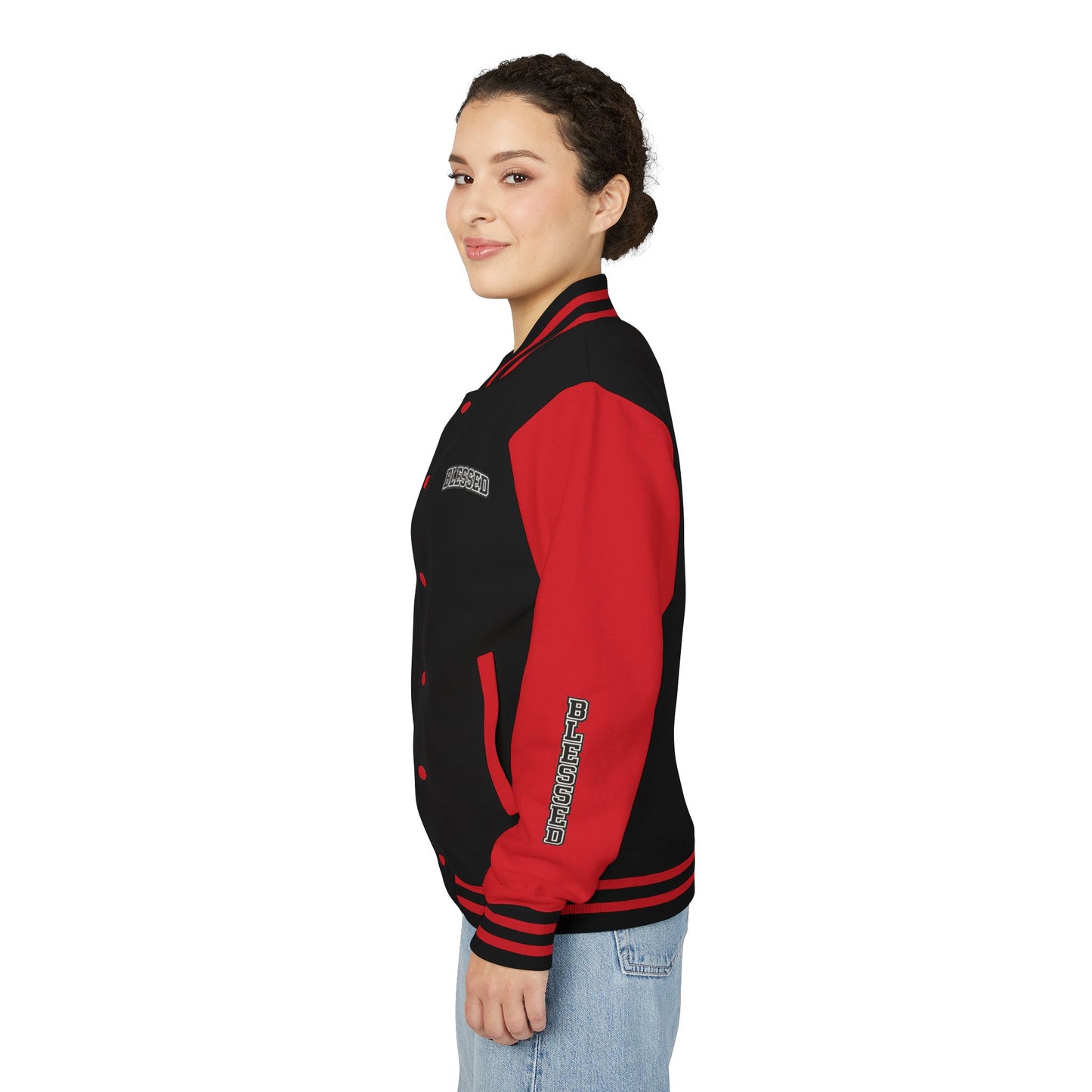 Blessed Letterman Jacket — Christian Varsity Style Jacket