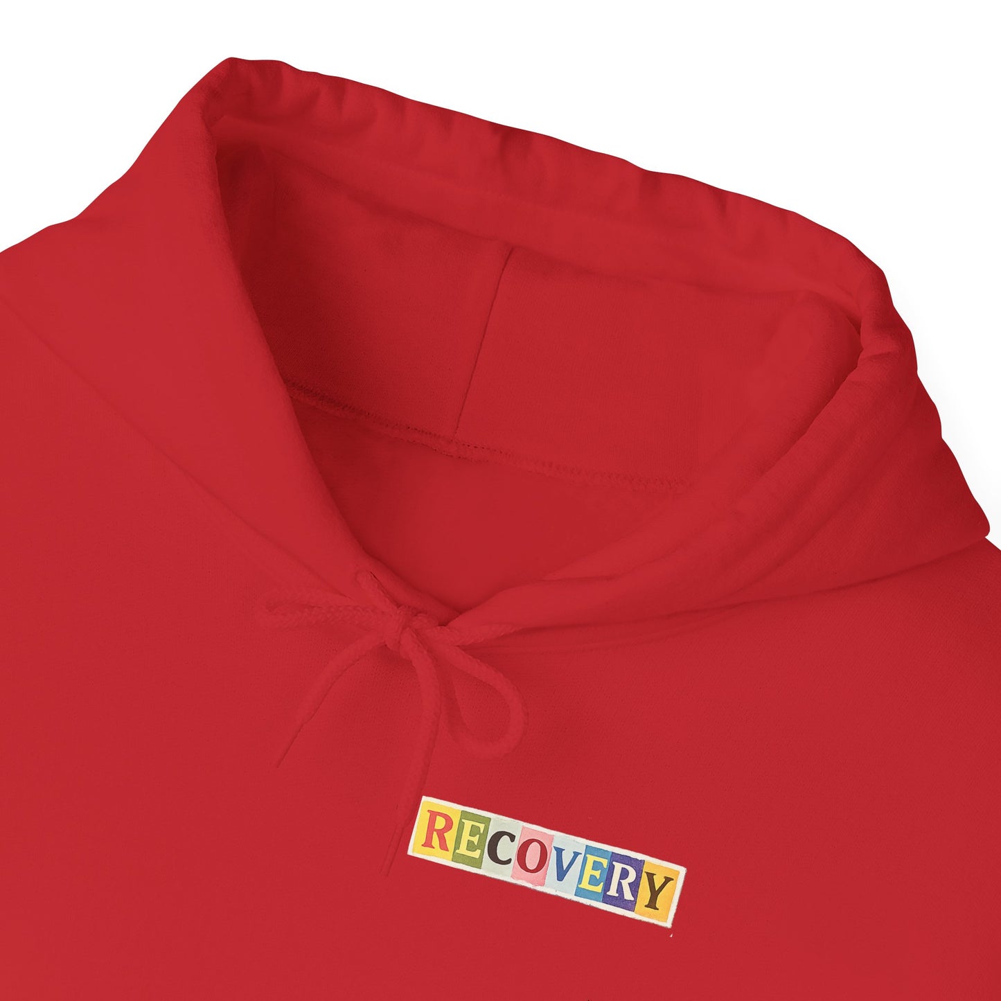 Recovery Words Hoodie — Inspirational Word Cloud Hooded Sweatshirt