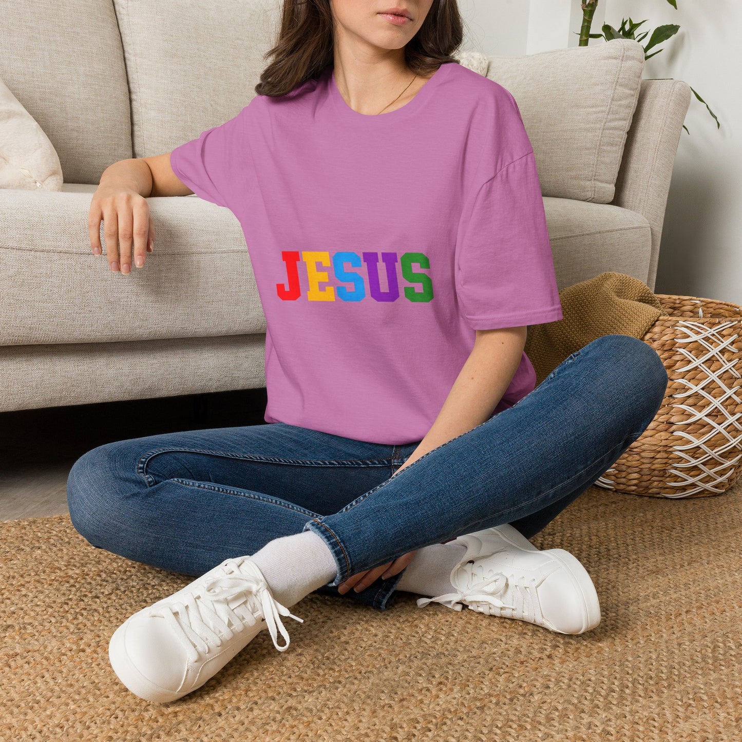 "Jesus" Colorful Graphic Tee
